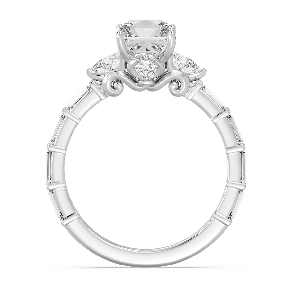 Enchanted Star Lab Grown Diamond And 14K Gold, Disney's Cinderella Engagement Ring