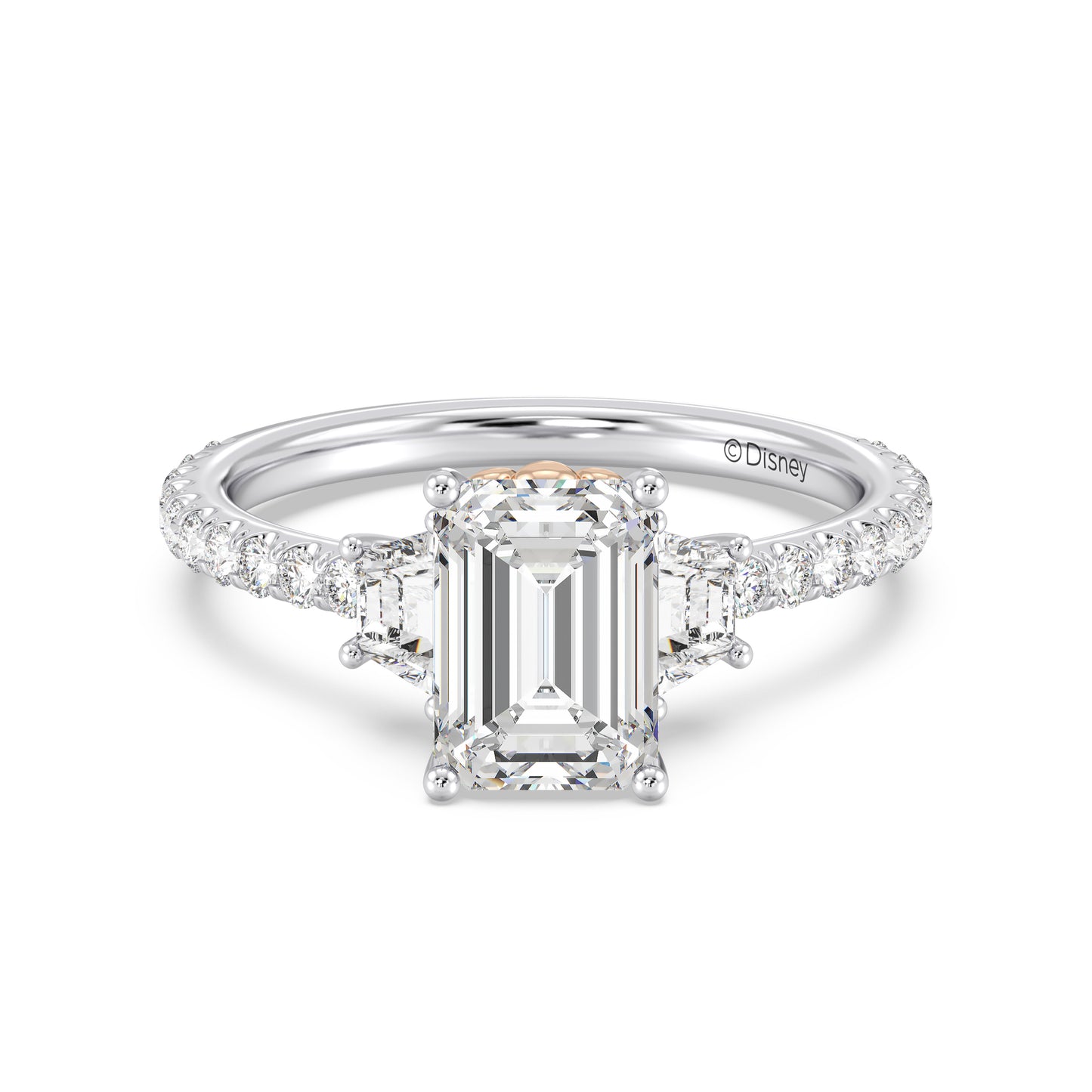 Enchanted Star Lab Grown Diamond And 14K Gold, Disney's Ariel Shell Engagement Ring