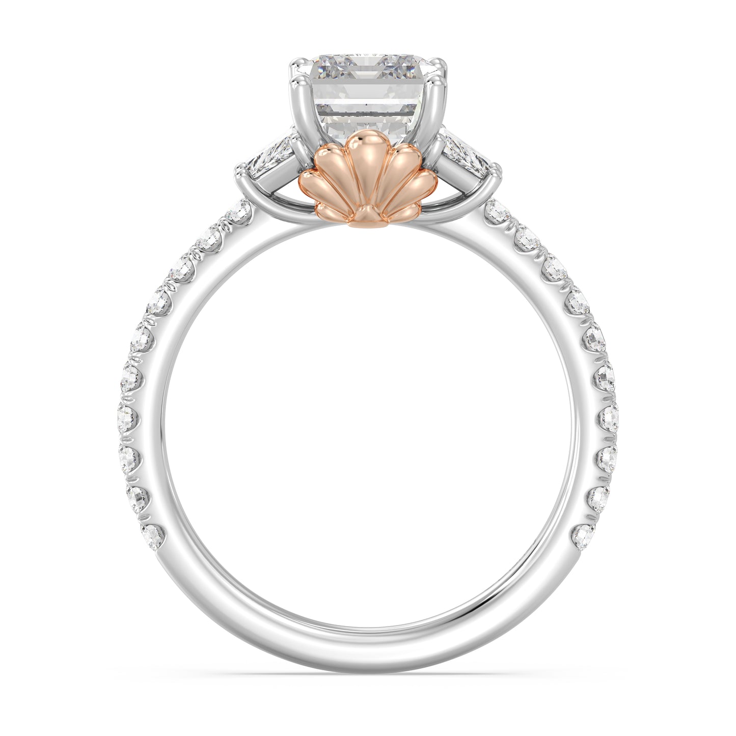 Enchanted Star Lab Grown Diamond And 14K Gold, Disney's Ariel Shell Engagement Ring