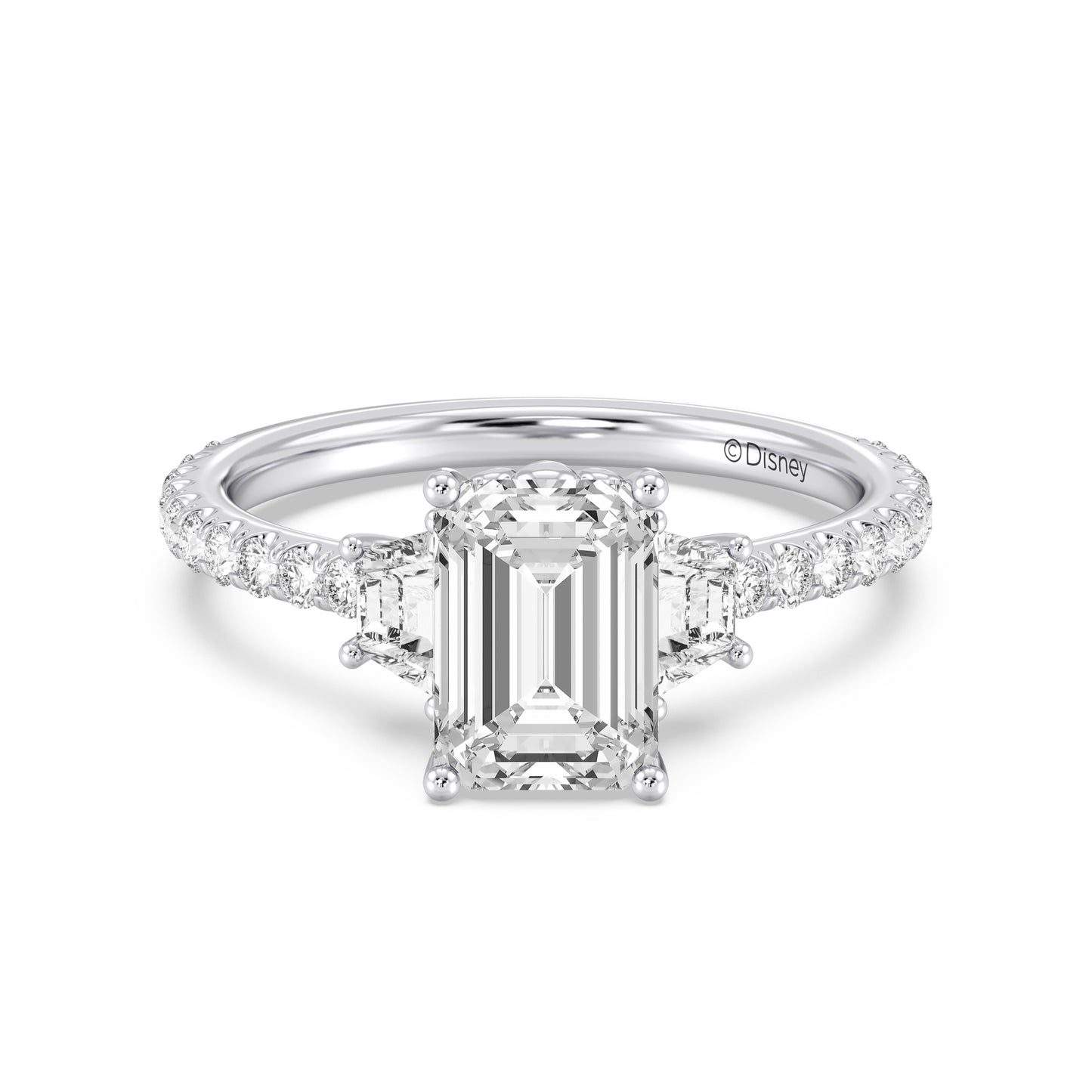 Enchanted Star Lab Grown Diamond And 14K Gold, Disney's Ariel Shell Engagement Ring