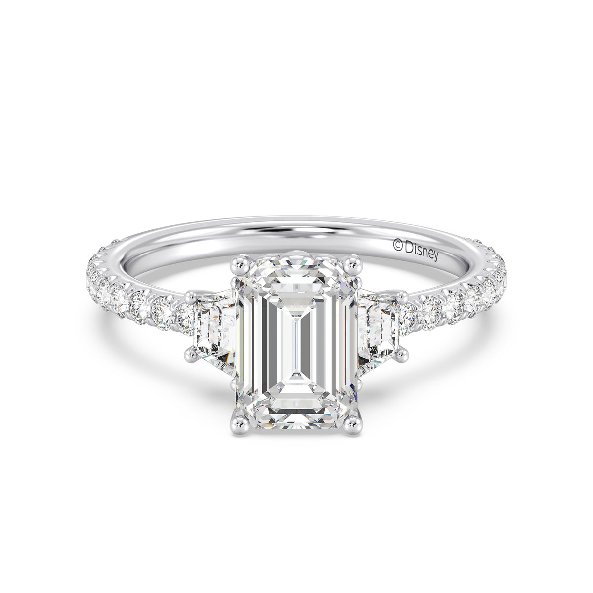 Enchanted Star Lab Grown Diamond And 14K Gold, Disney's Ariel Shell Engagement Ring