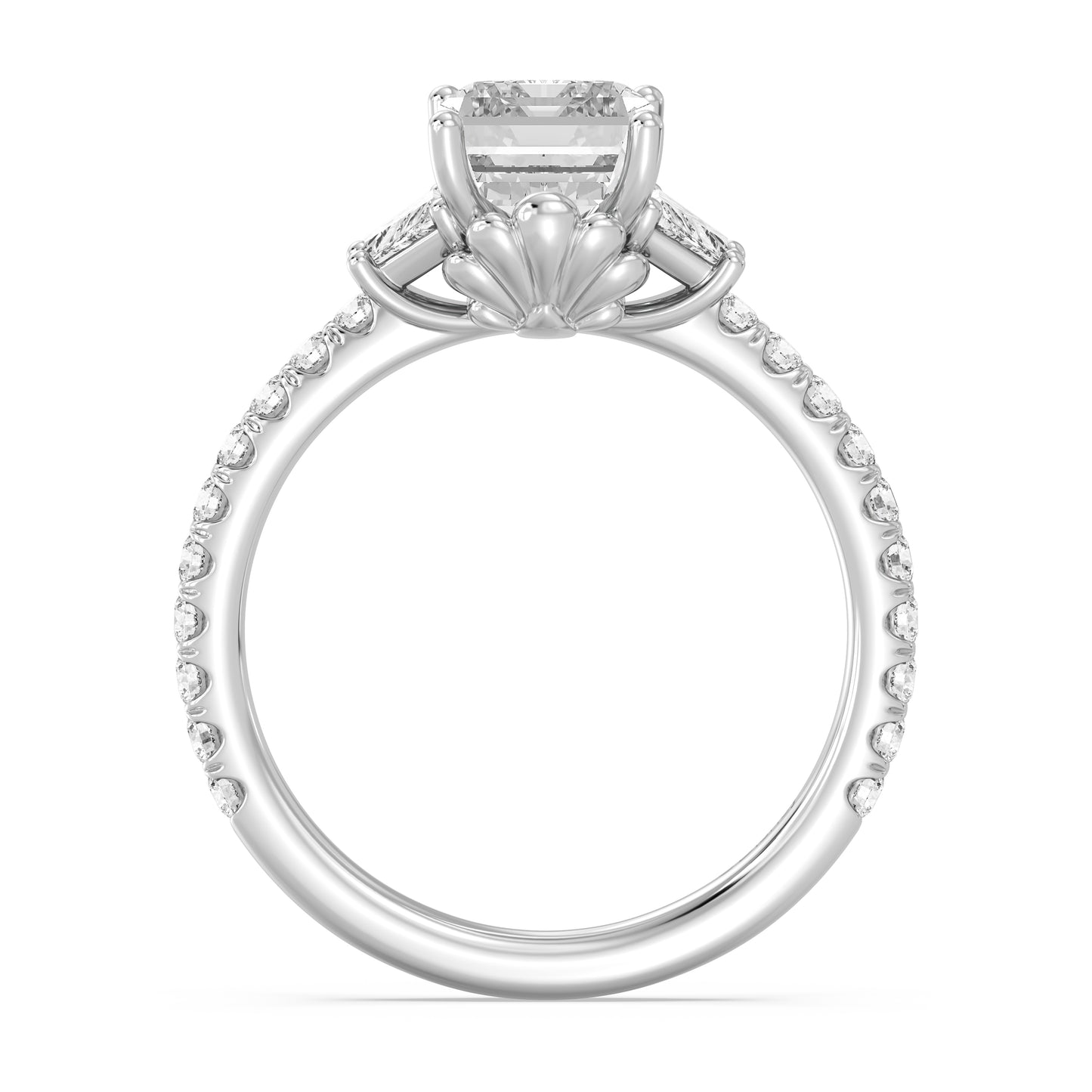 Enchanted Star Lab Grown Diamond And 14K Gold, Disney's Ariel Shell Engagement Ring