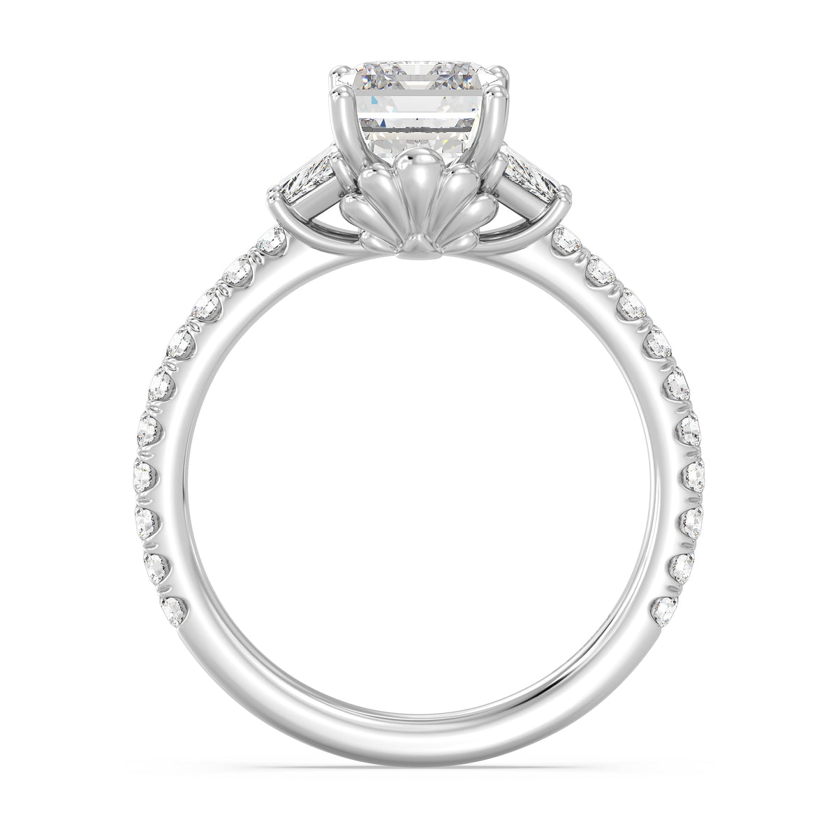 Enchanted Star Lab Grown Diamond And 14K Gold, Disney's Ariel Shell Engagement Ring