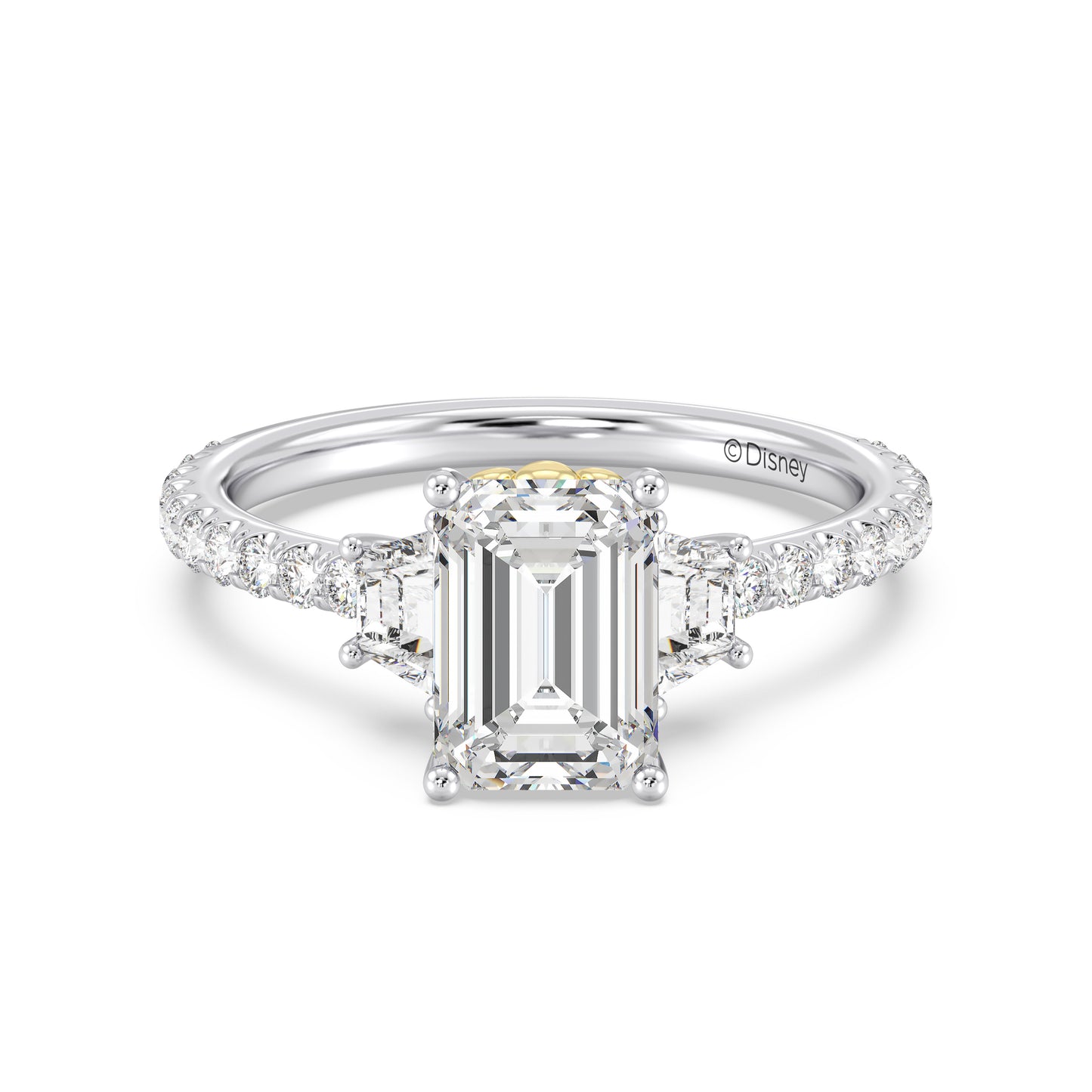 Enchanted Star Lab Grown Diamond And 14K Gold, Disney's Ariel Shell Engagement Ring