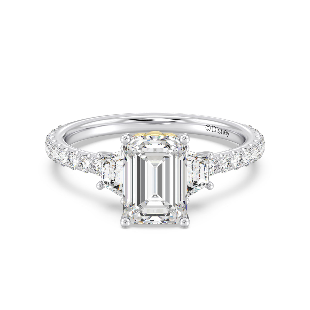 Enchanted Star Lab Grown Diamond And 14K Gold, Disney's Ariel Shell Engagement Ring