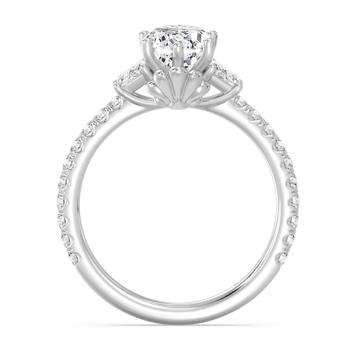 Enchanted Star Lab Grown Diamond And 14K Gold, Disney's Ariel Shell Engagement Ring