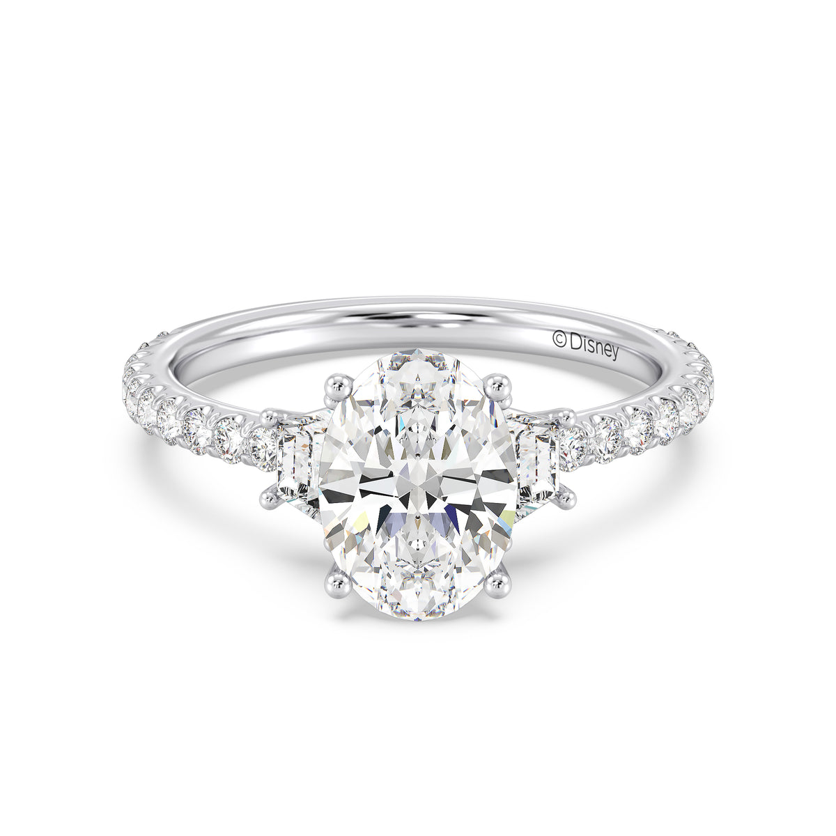 Enchanted Star Lab Grown Diamond And 14K Gold, Disney's Ariel Shell Engagement Ring