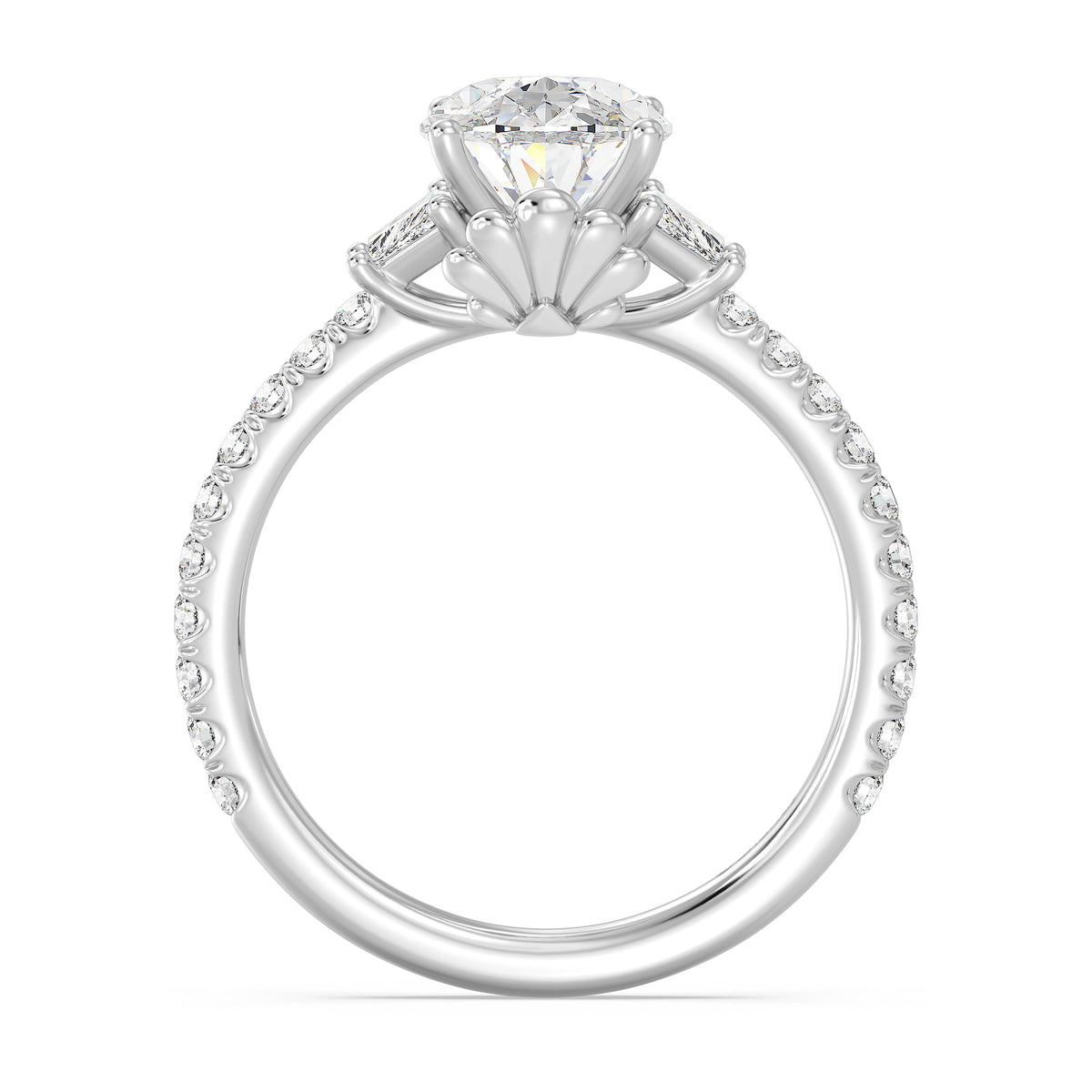 Enchanted Star Lab Grown Diamond And 14K Gold, Disney's Ariel Shell Engagement Ring