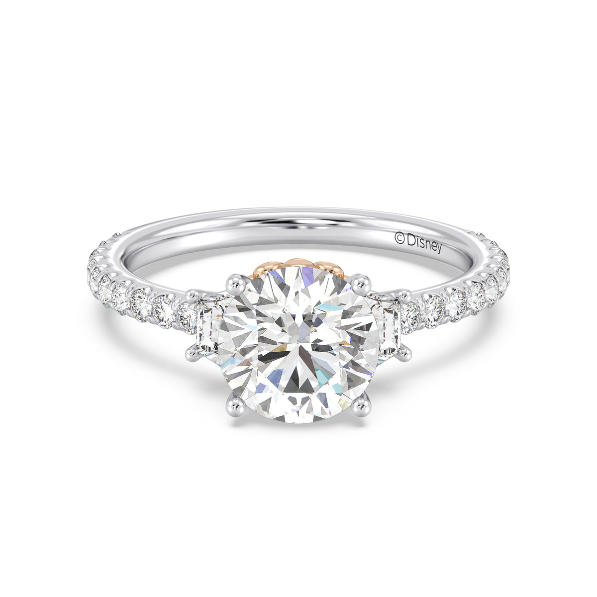 Enchanted Star Lab Grown Diamond And 14K Gold, Disney's Ariel Shell Engagement Ring