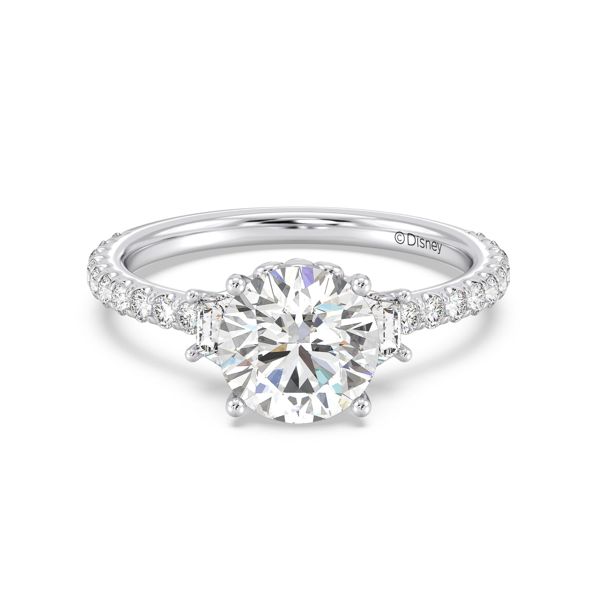 Enchanted Star Lab Grown Diamond And 14K Gold, Disney's Ariel Shell Engagement Ring