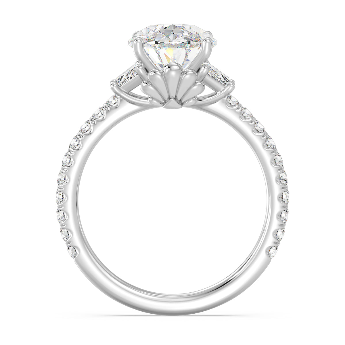 Enchanted Star Lab Grown Diamond And 14K Gold, Disney's Ariel Shell Engagement Ring