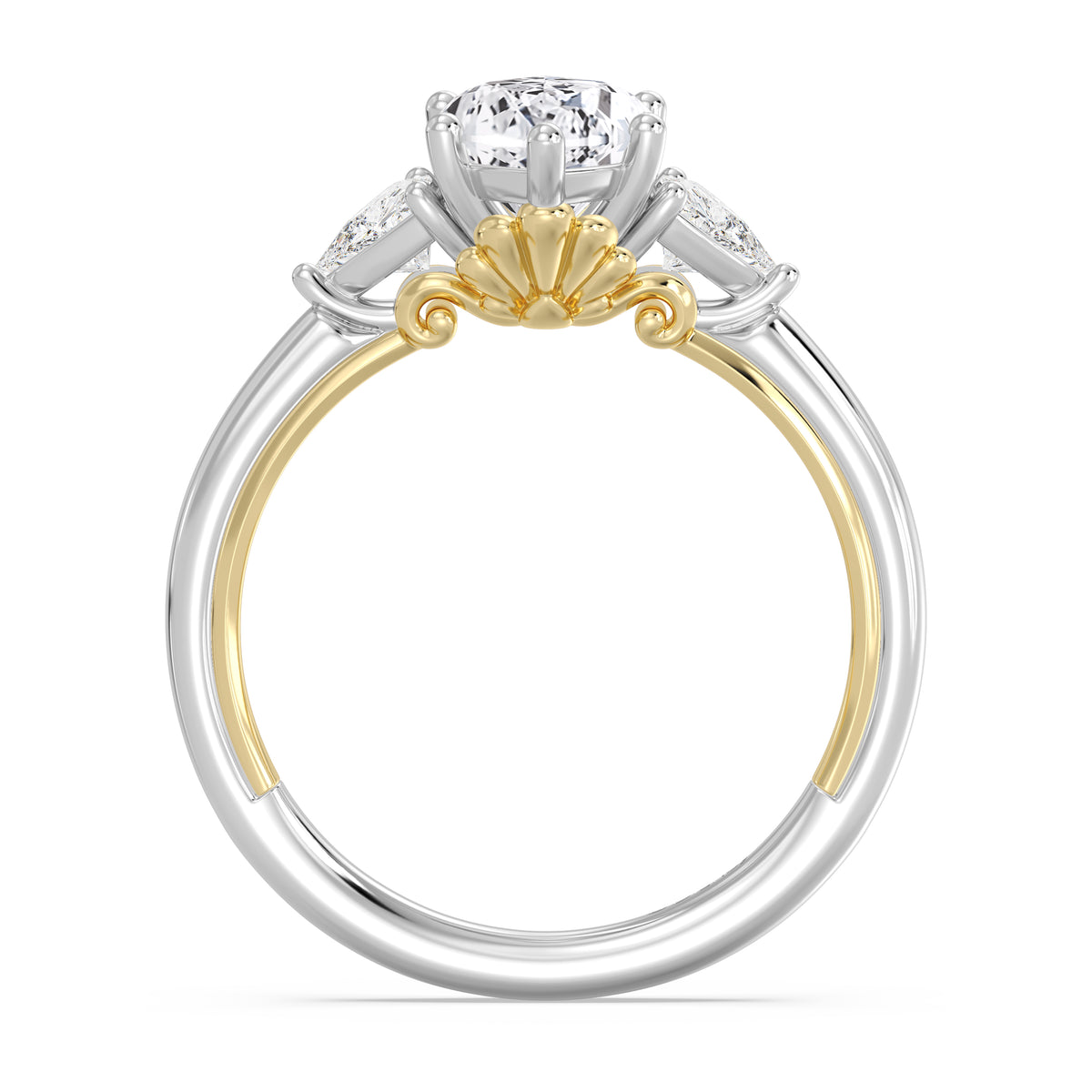 Enchanted Star Lab Grown Diamond And 14K Gold, Disney's Ariel Engagement Ring