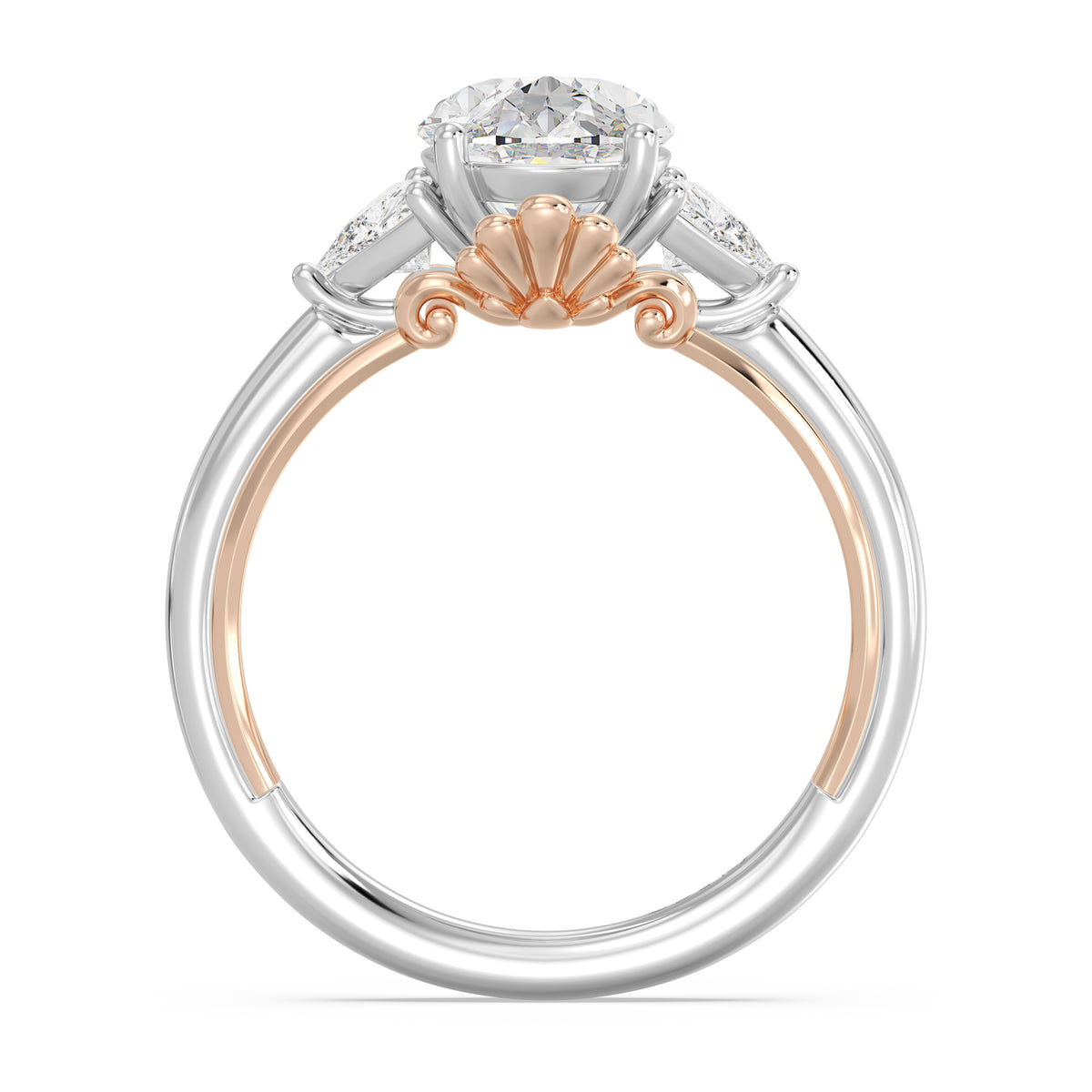 Enchanted Star Lab Grown Diamond And 14K Gold, Disney's Ariel Engagement Ring