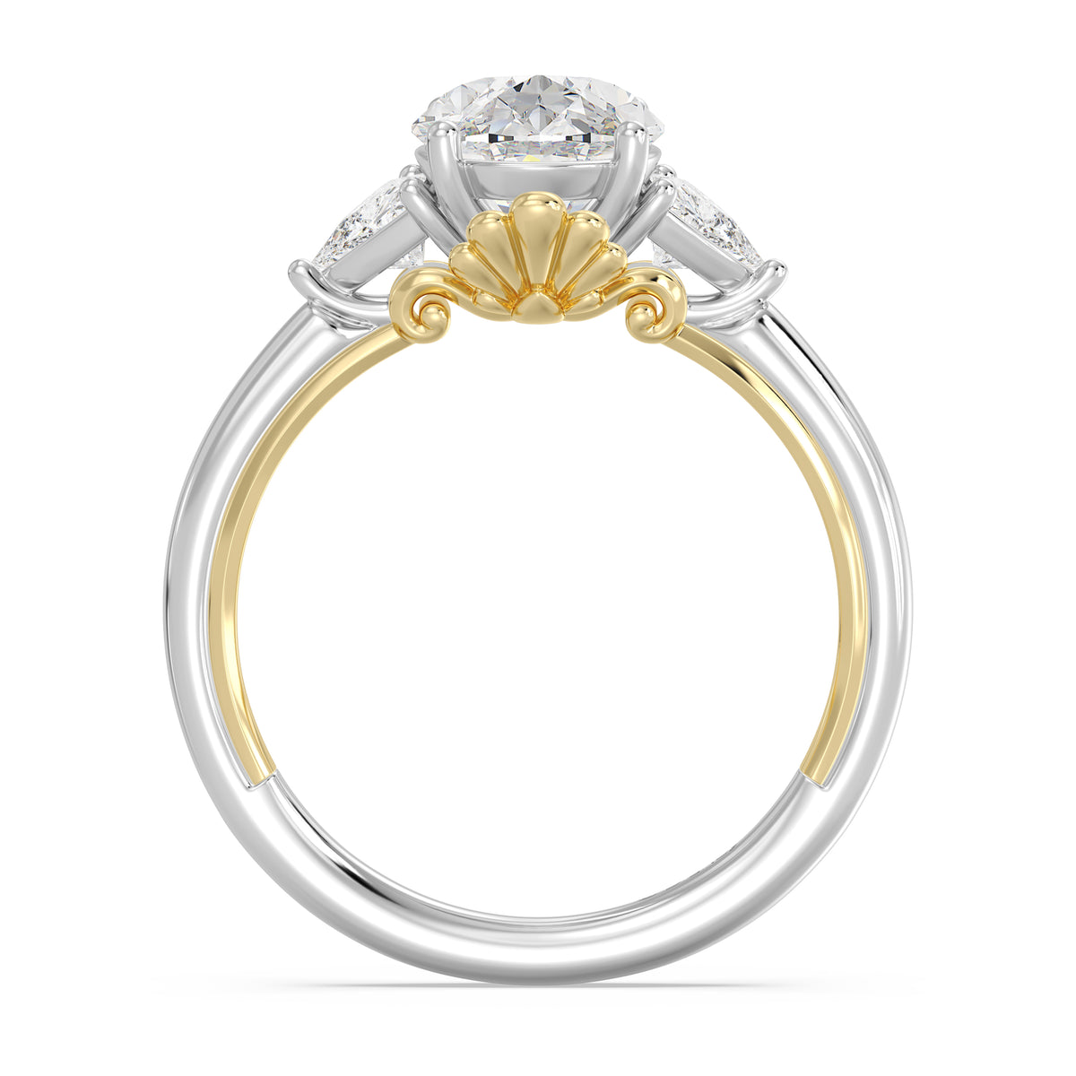 Enchanted Star Lab Grown Diamond And 14K Gold, Disney's Ariel Engagement Ring