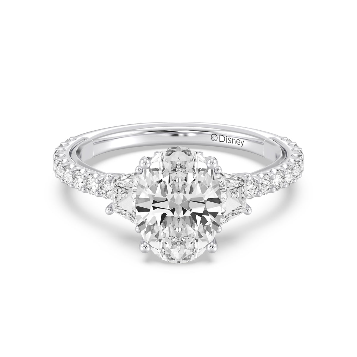 Enchanted Star Lab Grown Diamond And 14K Gold, Disney's Ariel Shell Engagement Ring