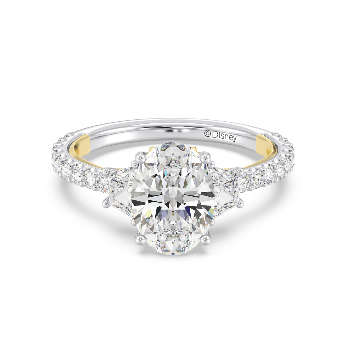 Enchanted Star Lab Grown Diamond And 14K Gold, Disney's Ariel Shell Engagement Ring