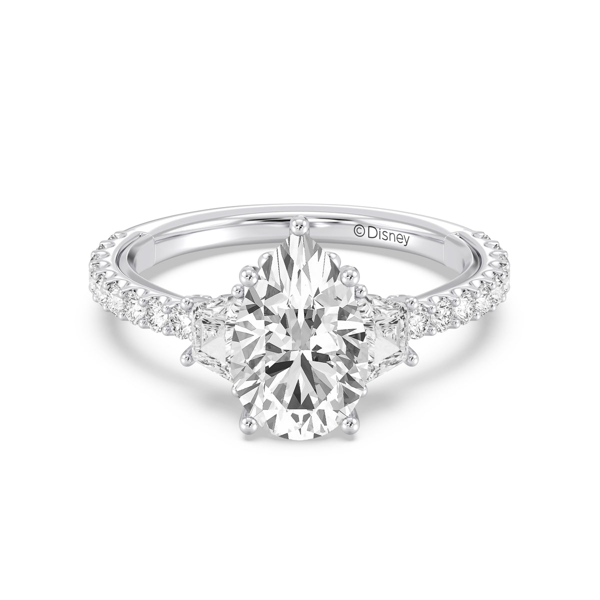 Enchanted Star Lab Grown Diamond And 14K Gold, Disney's Ariel Shell Engagement Ring