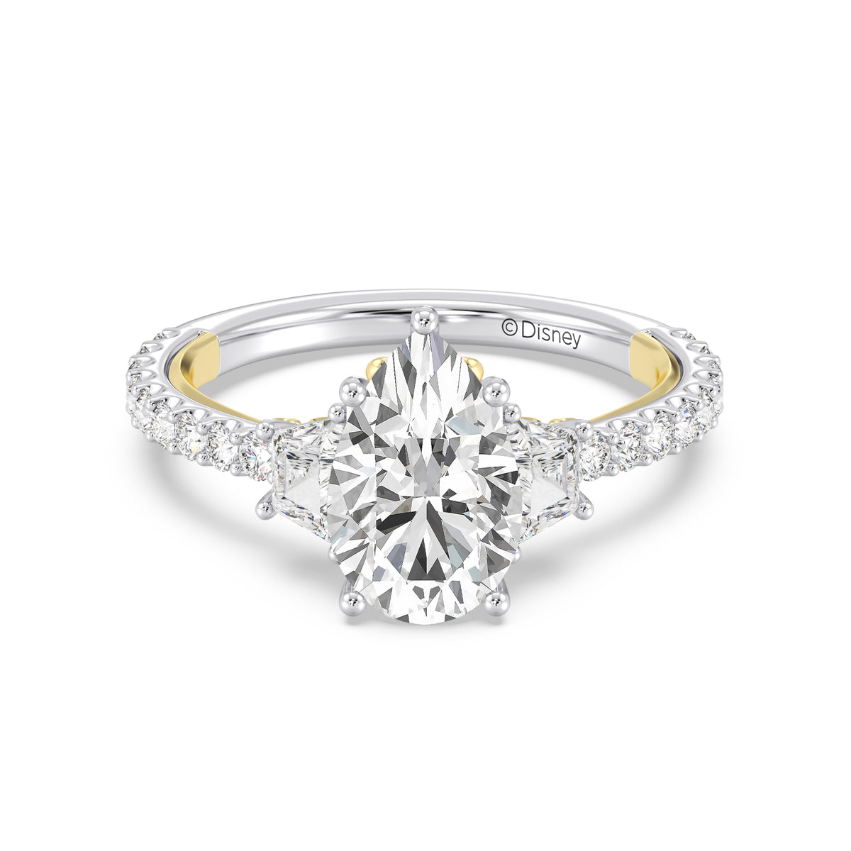 Enchanted Star Lab Grown Diamond And 14K Gold, Disney's Ariel Shell Engagement Ring