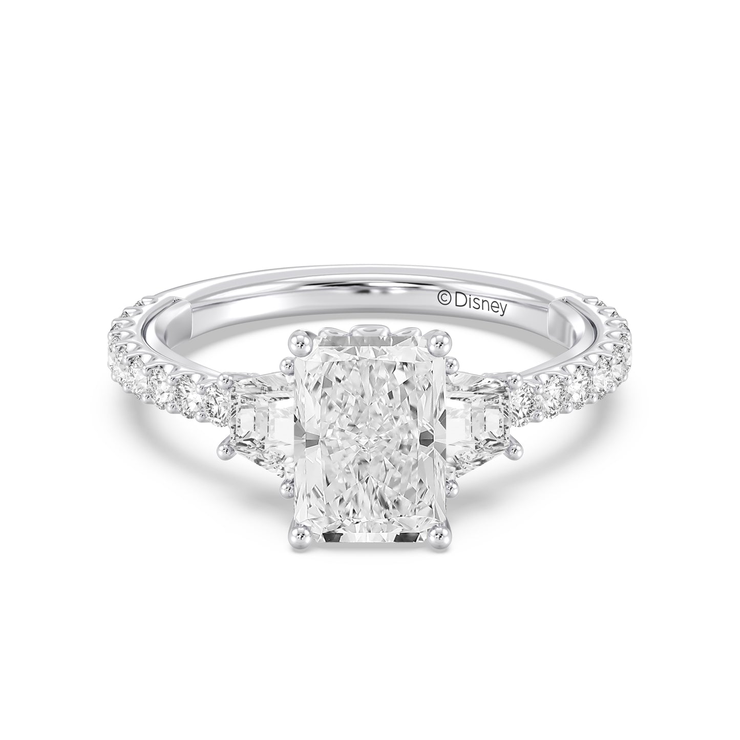 Enchanted Star Lab Grown Diamond And 14K Gold, Disney's Ariel Shell Engagement Ring