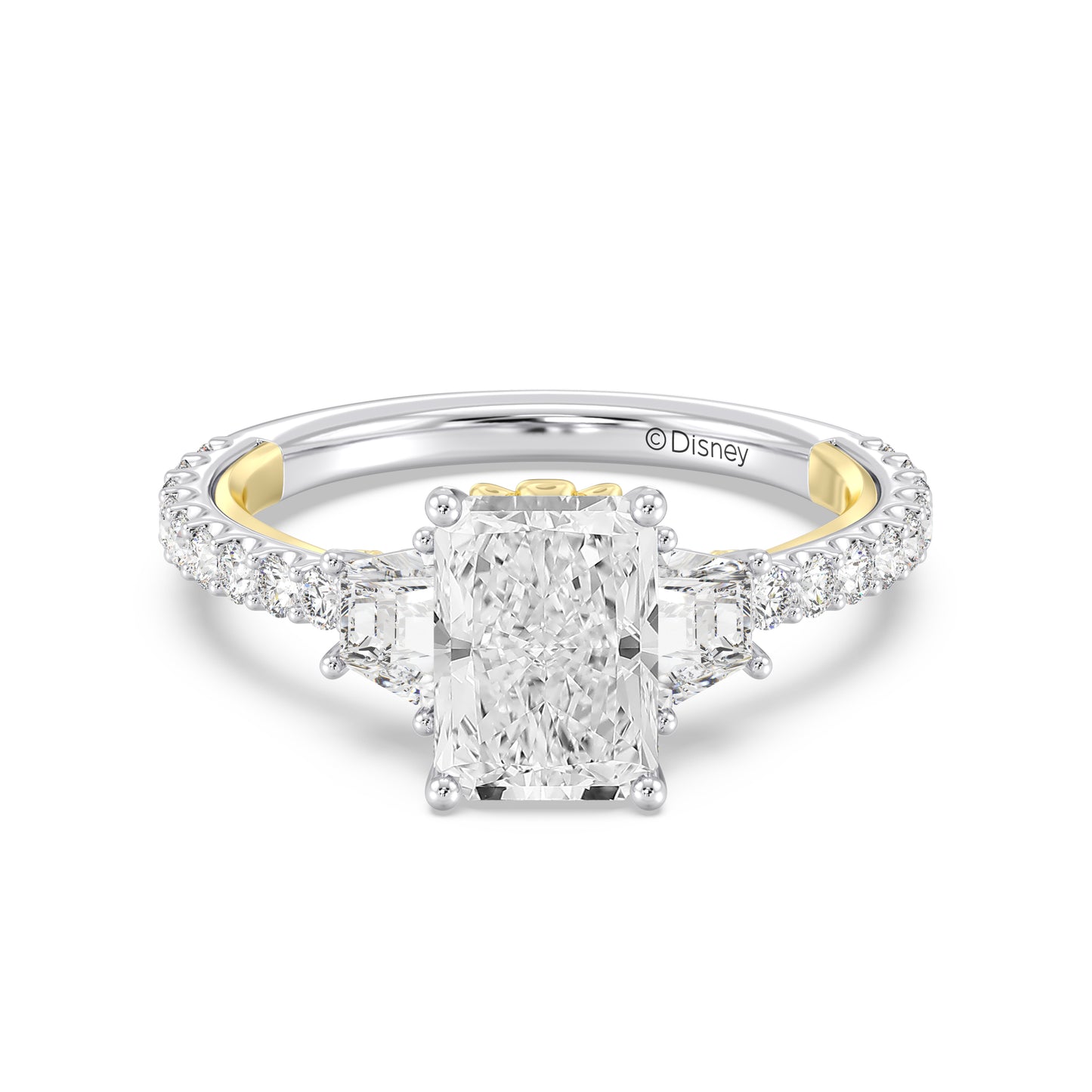 Enchanted Star Lab Grown Diamond And 14K Gold, Disney's Ariel Shell Engagement Ring
