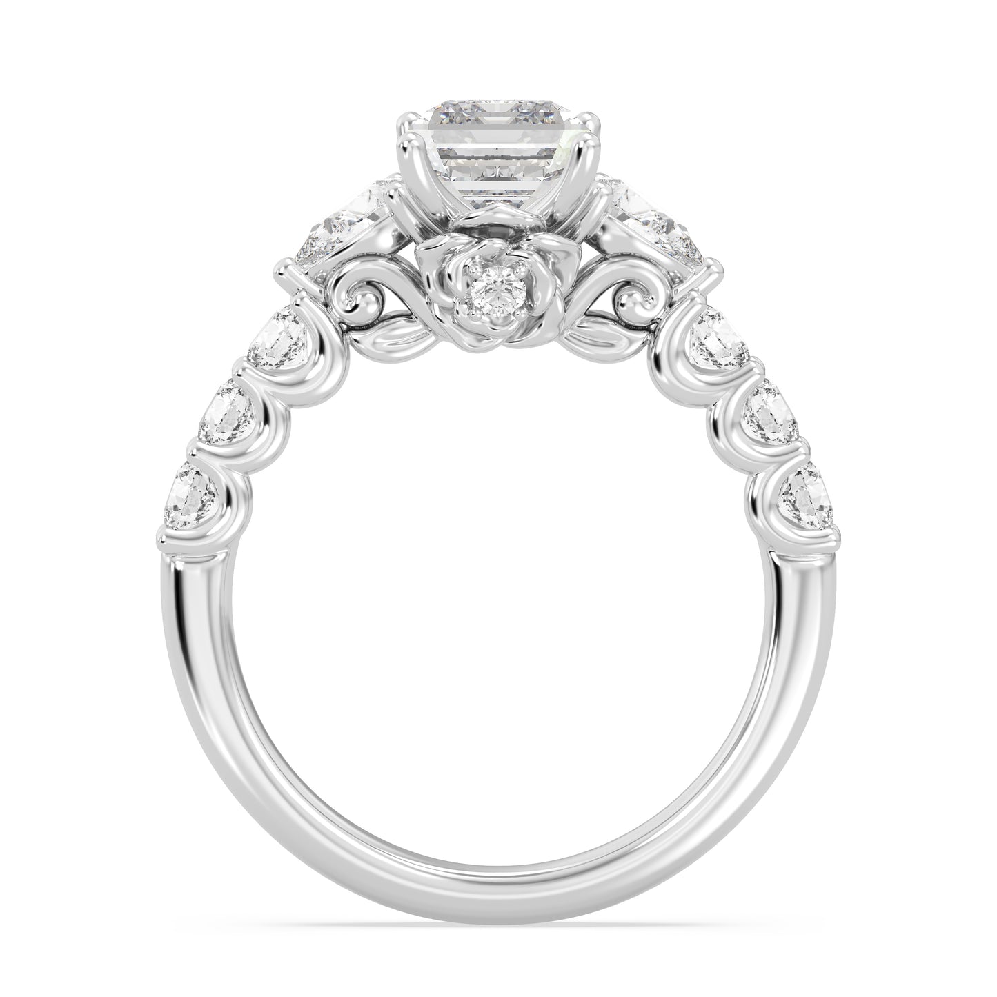 Enchanted Star Lab Grown Diamond 14K Gold Belle Gallery Engagement Ring