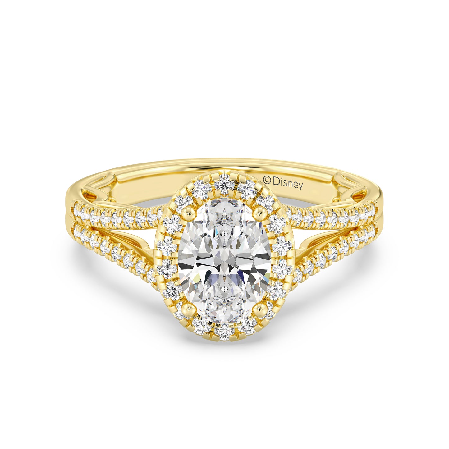 Enchanted Star Lab Grown Diamond 14K Gold Cinderella Engagement Ring Set