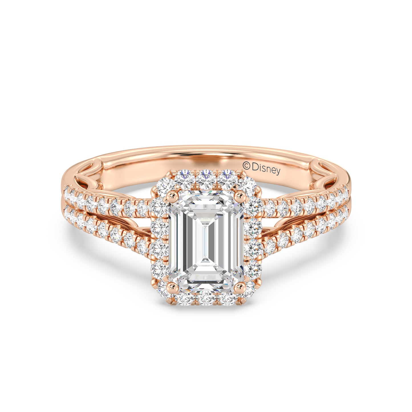 Enchanted Star Lab Grown Diamond 14K Gold Cinderella Engagement Ring Set