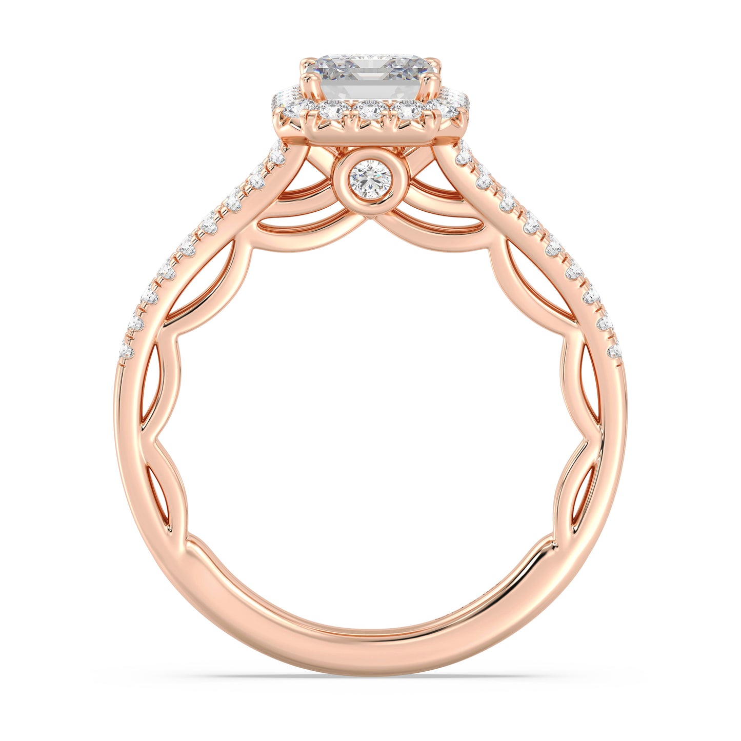 Enchanted Star Lab Grown Diamond 14K Gold Cinderella Engagement Ring Set