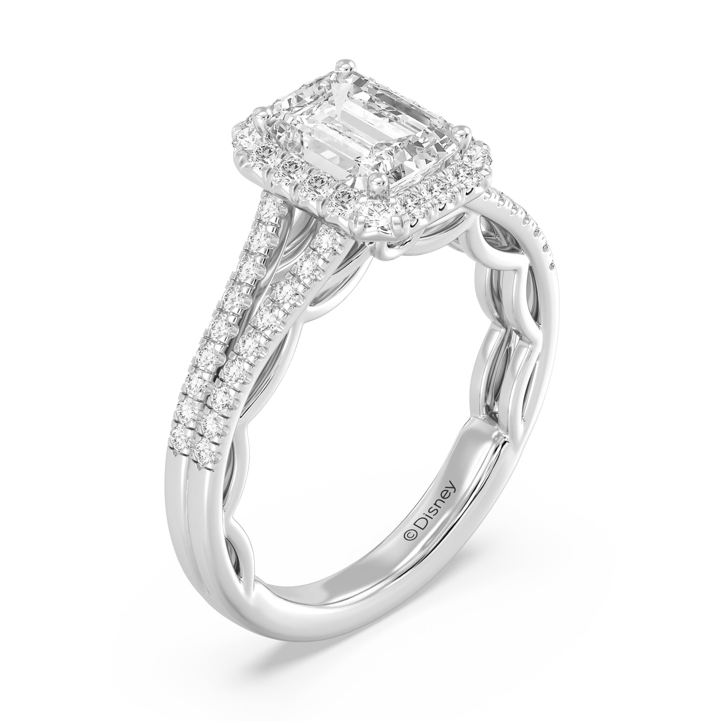 Enchanted Star Lab Grown Diamond 14K Gold Cinderella Engagement Ring Set