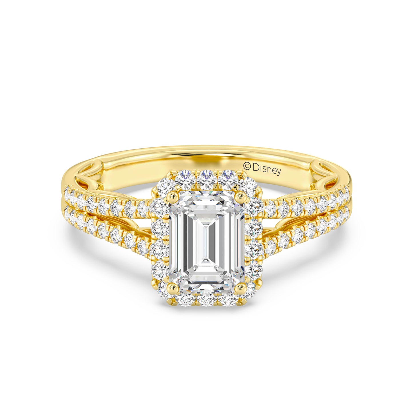 Enchanted Star Lab Grown Diamond 14K Gold Cinderella Engagement Ring Set