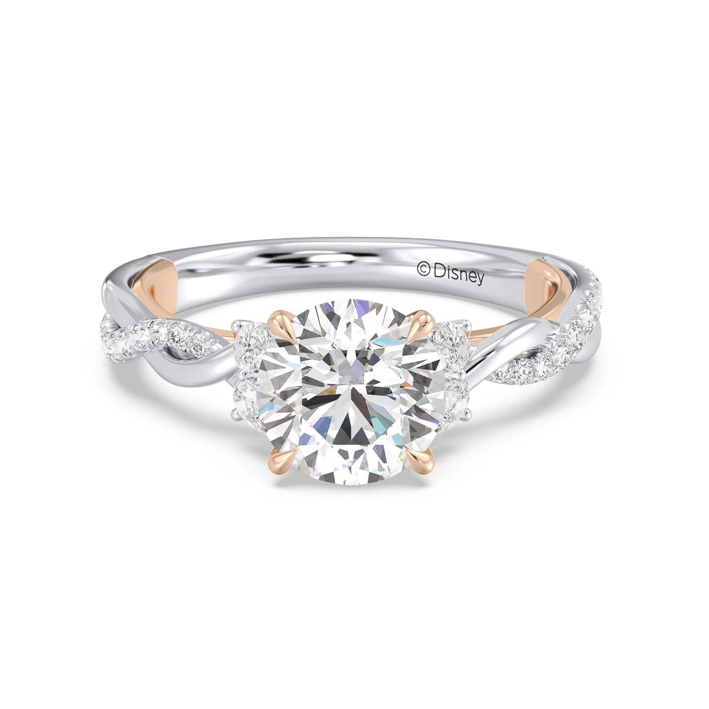 Enchanted Star Lab Grown Diamond And 14K Gold Disney Princess Rapunzel Twist Engagement Ring