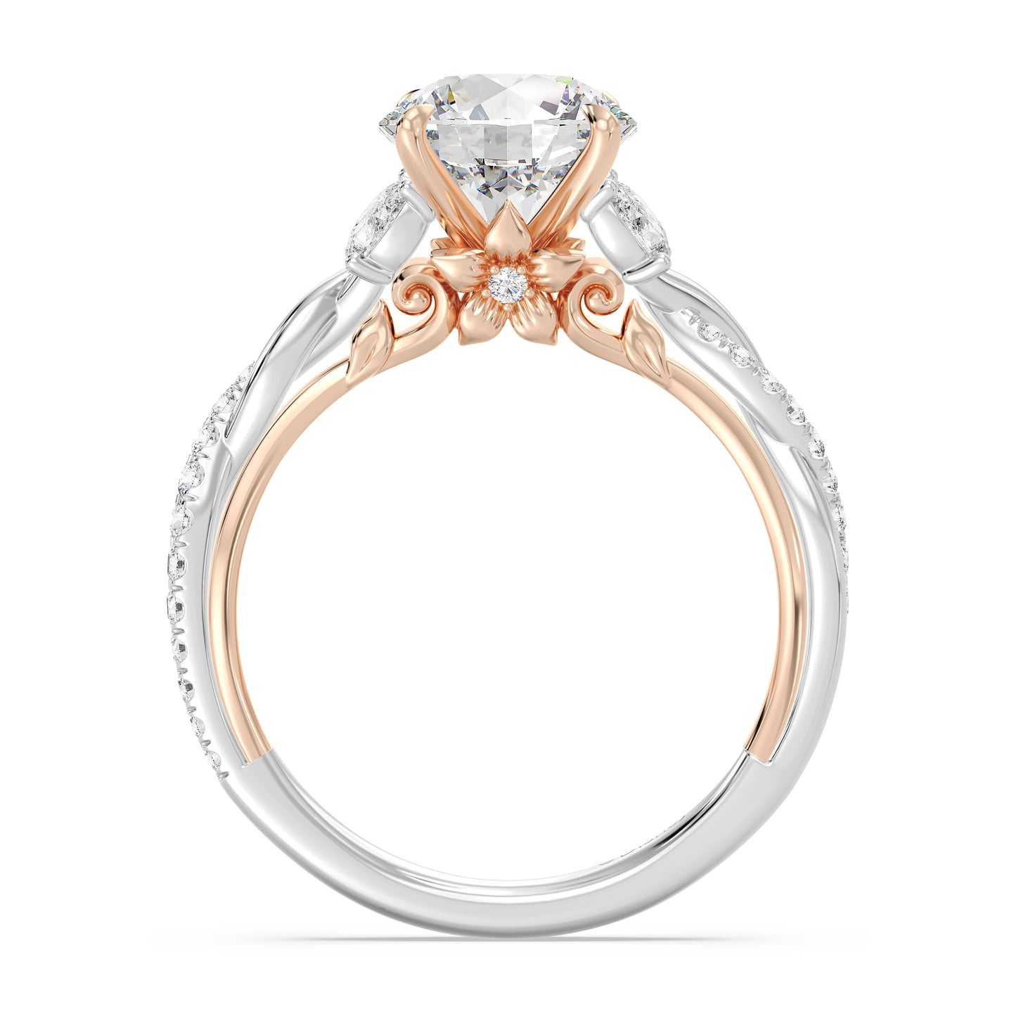 Enchanted Star Lab Grown Diamond And 14K Gold Disney Princess Rapunzel Twist Engagement Ring