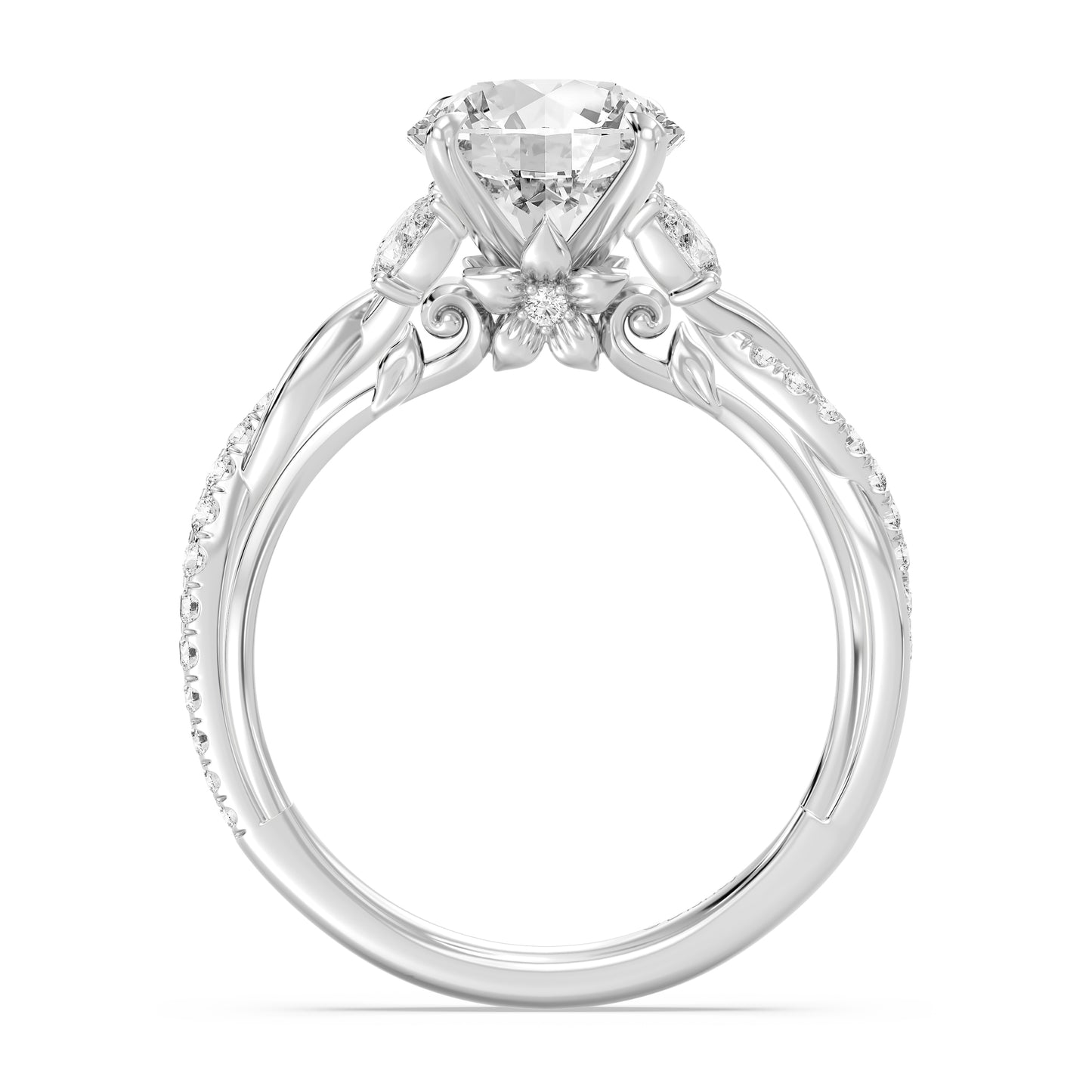 Enchanted Star Lab Grown Diamond And 14K Gold Disney Princess Rapunzel Twist Engagement Ring