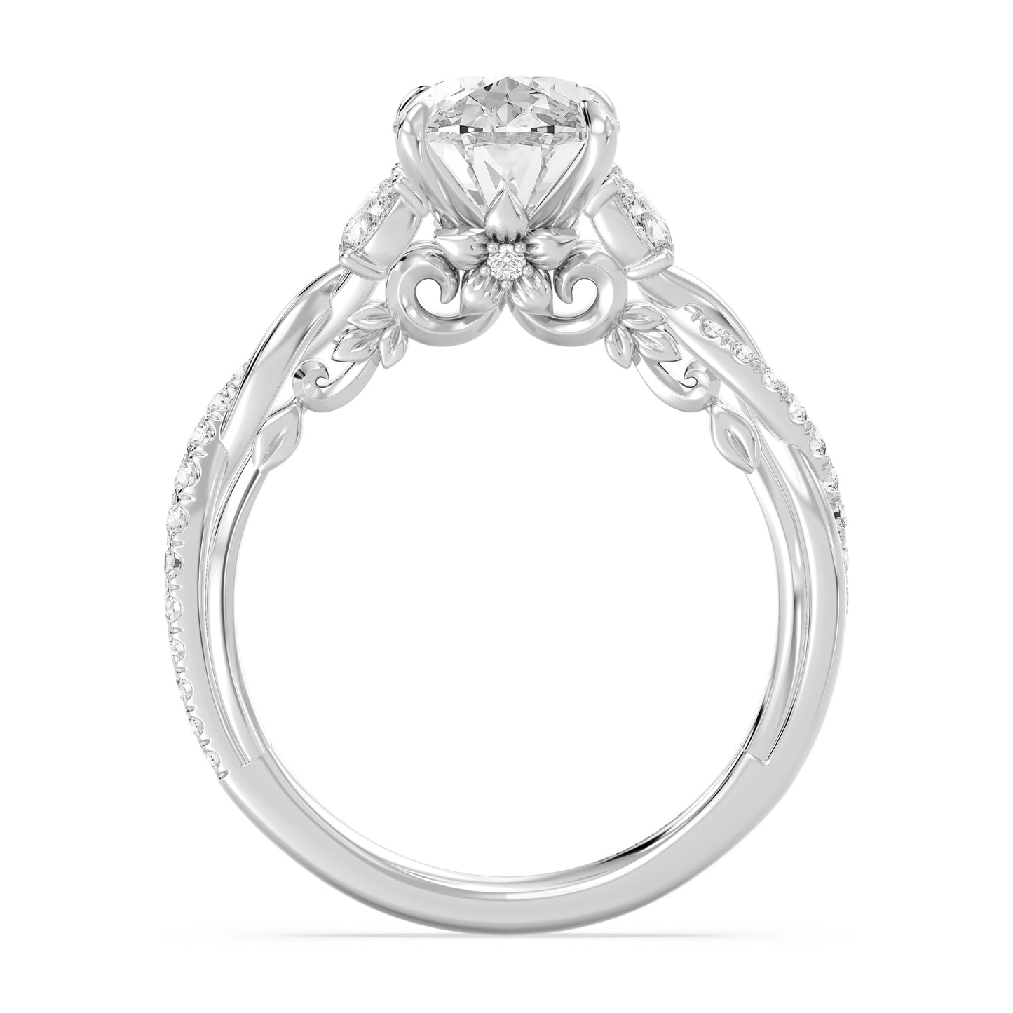 Enchanted Star Lab Grown Diamond And 14K Gold Disney Princess Rapunzel Twist Engagement Ring
