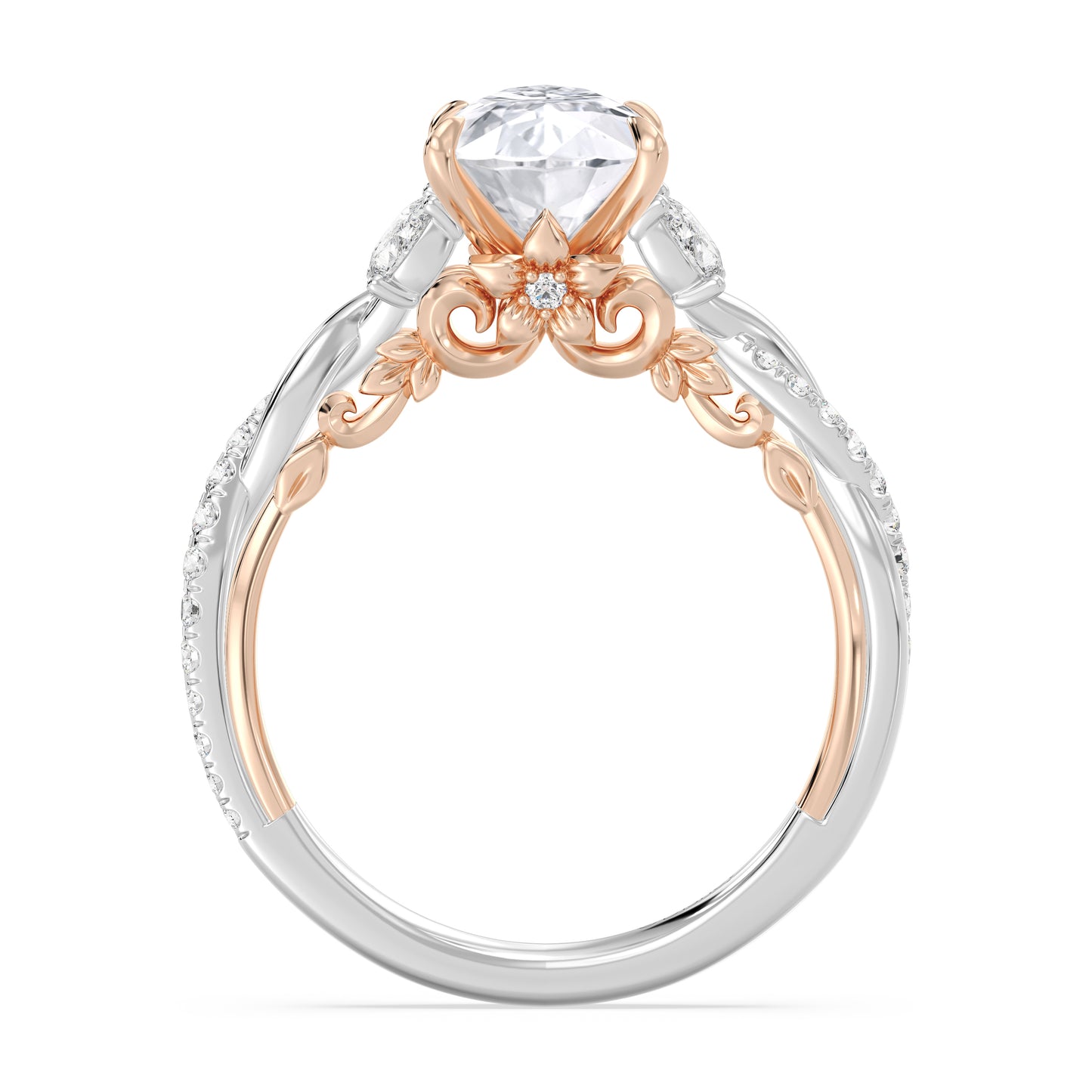 Enchanted Star Lab Grown Diamond And 14K Gold Disney Princess Rapunzel Twist Engagement Ring