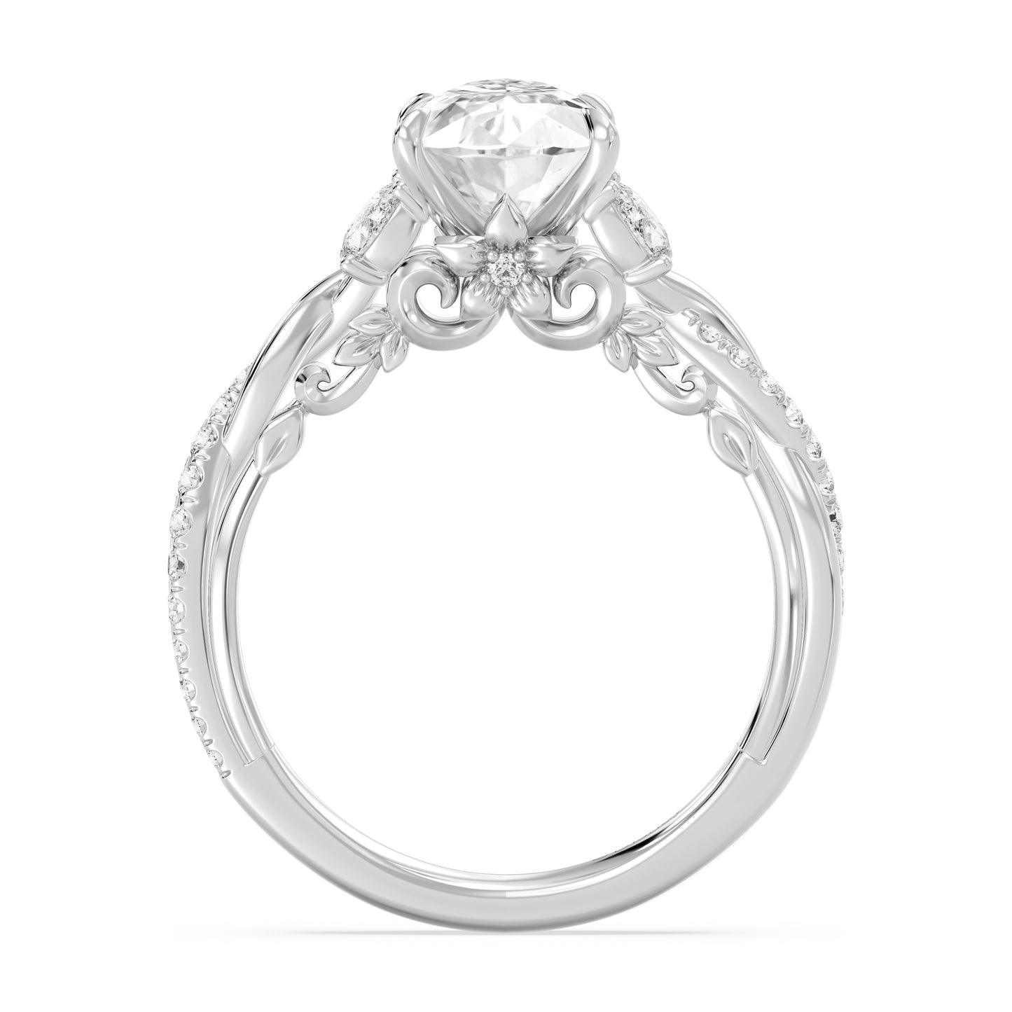 Enchanted Star Lab Grown Diamond And 14K Gold Disney Princess Rapunzel Twist Engagement Ring