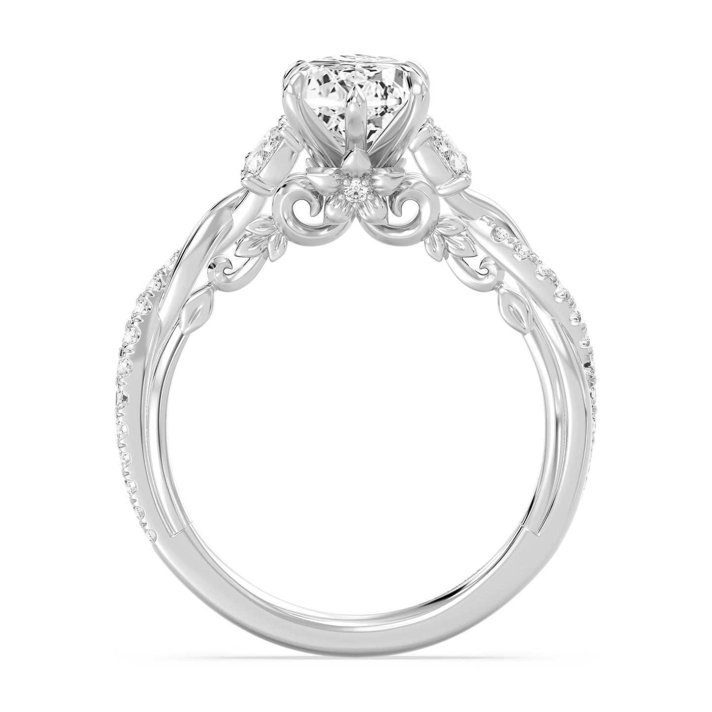 Enchanted Star Lab Grown Diamond And 14K Gold Disney Princess Rapunzel Twist Engagement Ring
