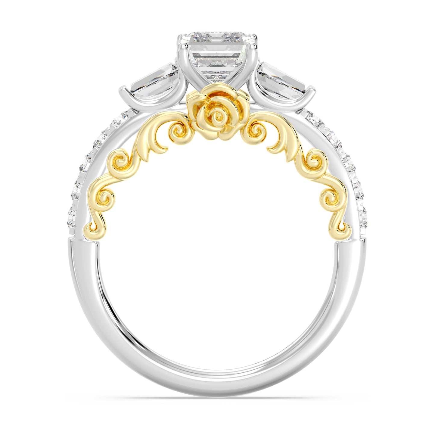 Enchanted Star Lab Grown Diamond 14K Gold Belle Gallery Engagement Ring