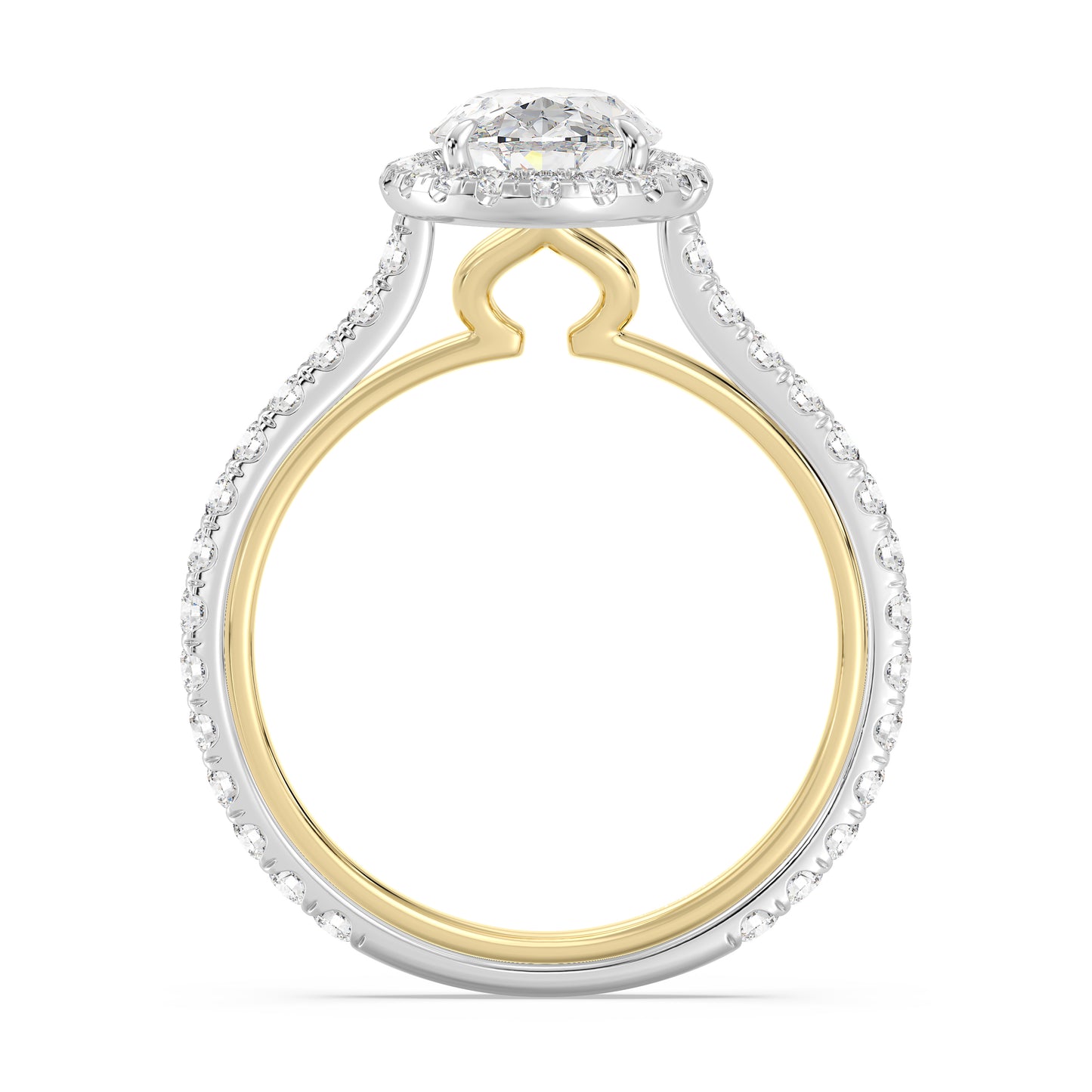 Enchanted Star Lab Grown Diamond 14K Gold Jasmine Halo Engagement Ring