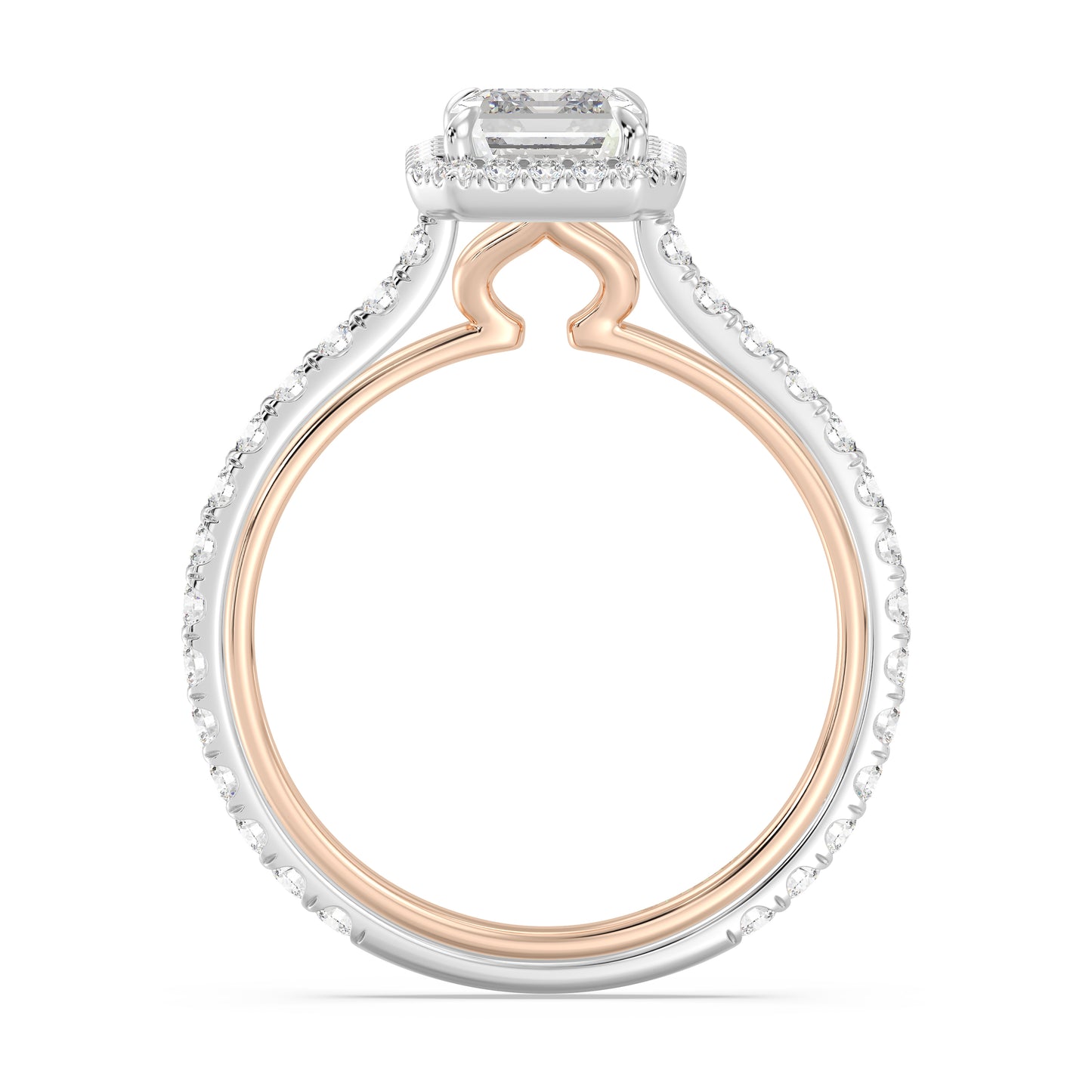 Enchanted Star Lab Grown Diamond 14K Gold Jasmine Halo Engagement Ring