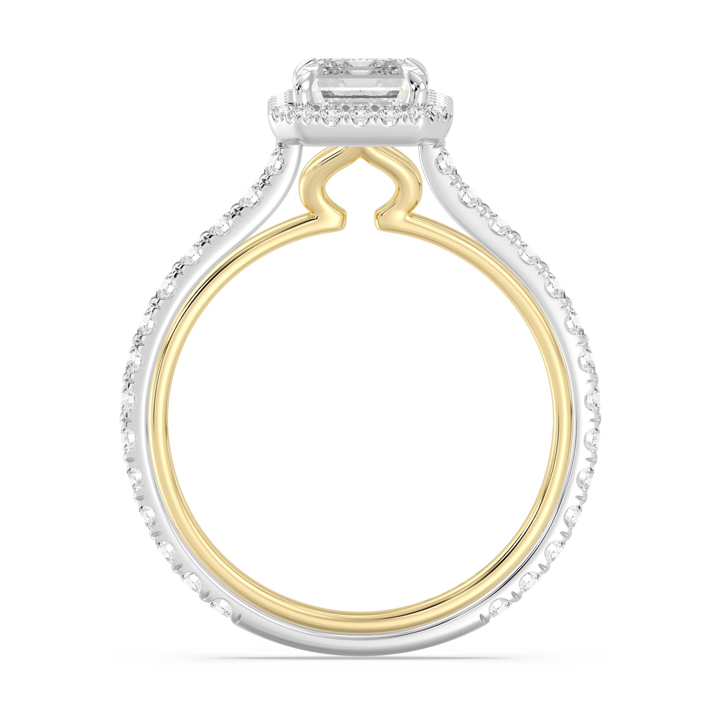 Enchanted Star Lab Grown Diamond 14K Gold Jasmine Halo Engagement Ring