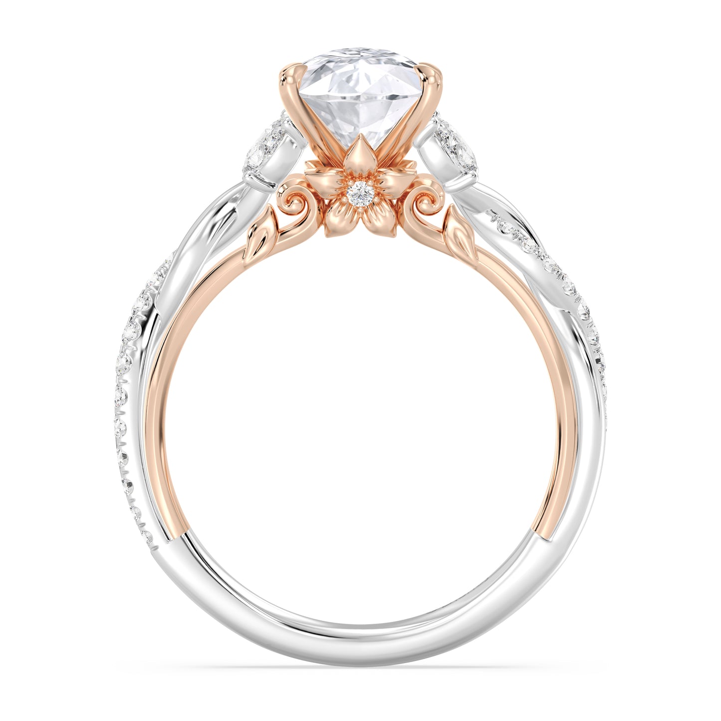 Enchanted Star Lab Grown Diamond And 14K Gold Disney Princess Rapunzel Twist Engagement Ring