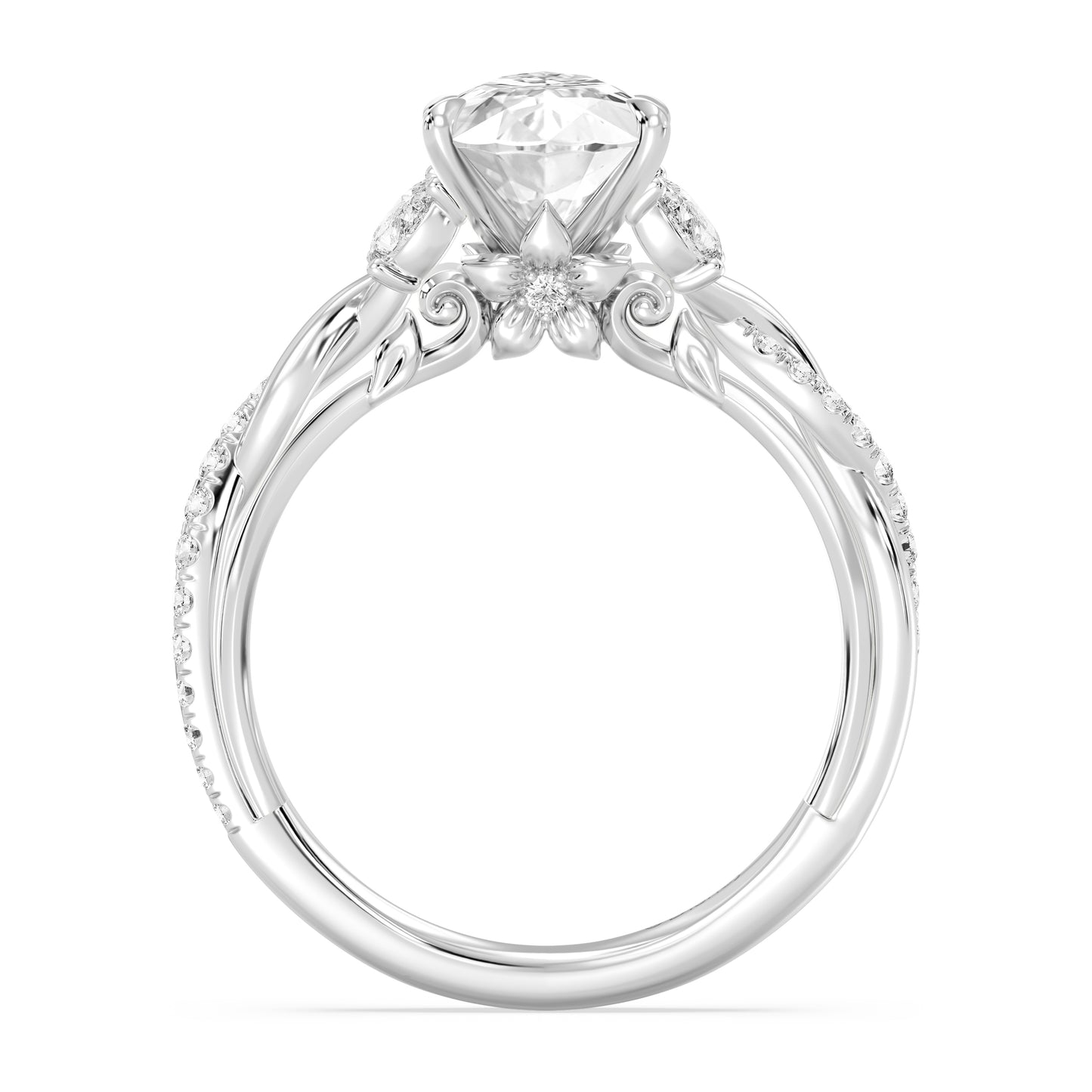 Enchanted Star Lab Grown Diamond And 14K Gold Disney Princess Rapunzel Twist Engagement Ring
