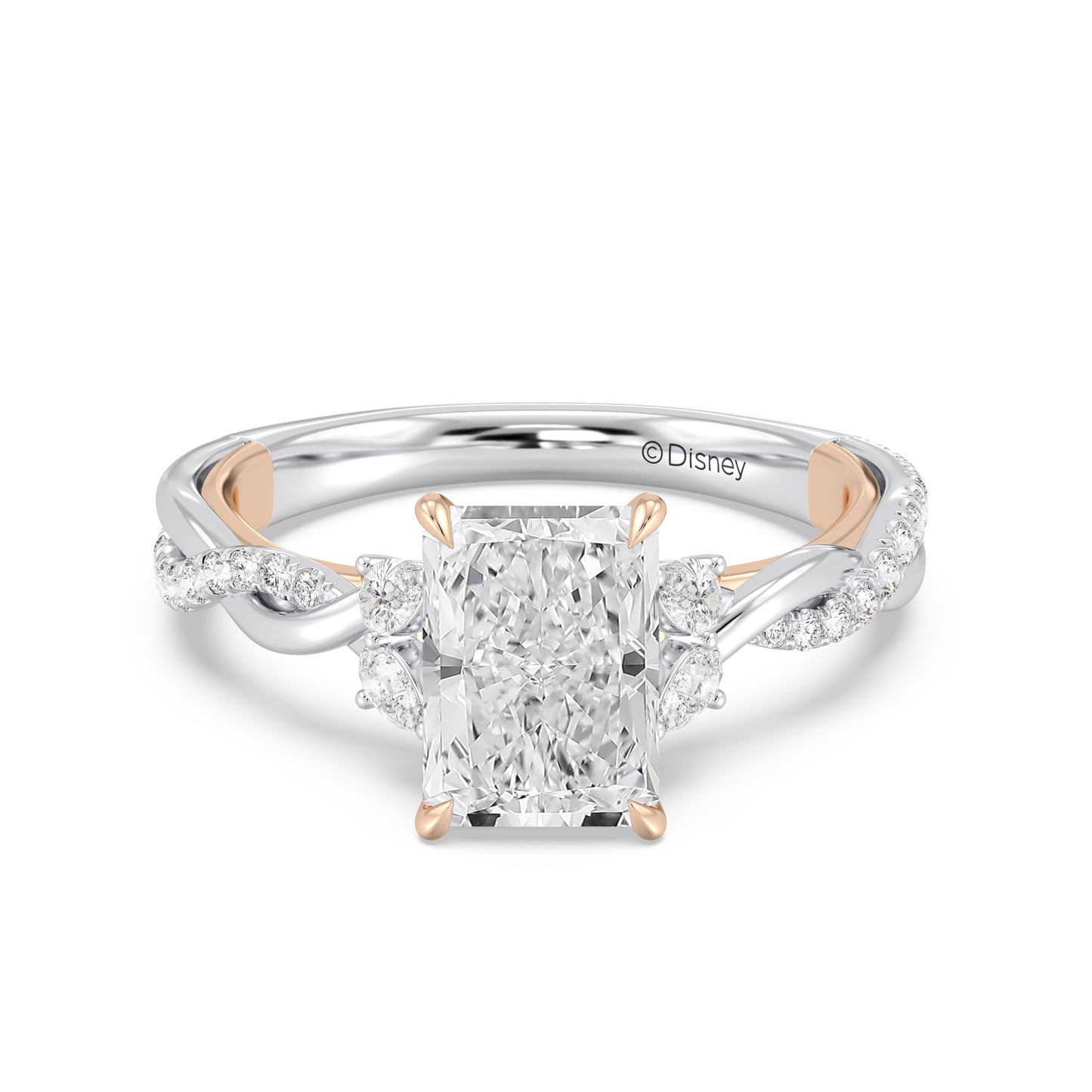 Enchanted Star Lab Grown Diamond And 14K Gold Disney Princess Rapunzel Twist Engagement Ring
