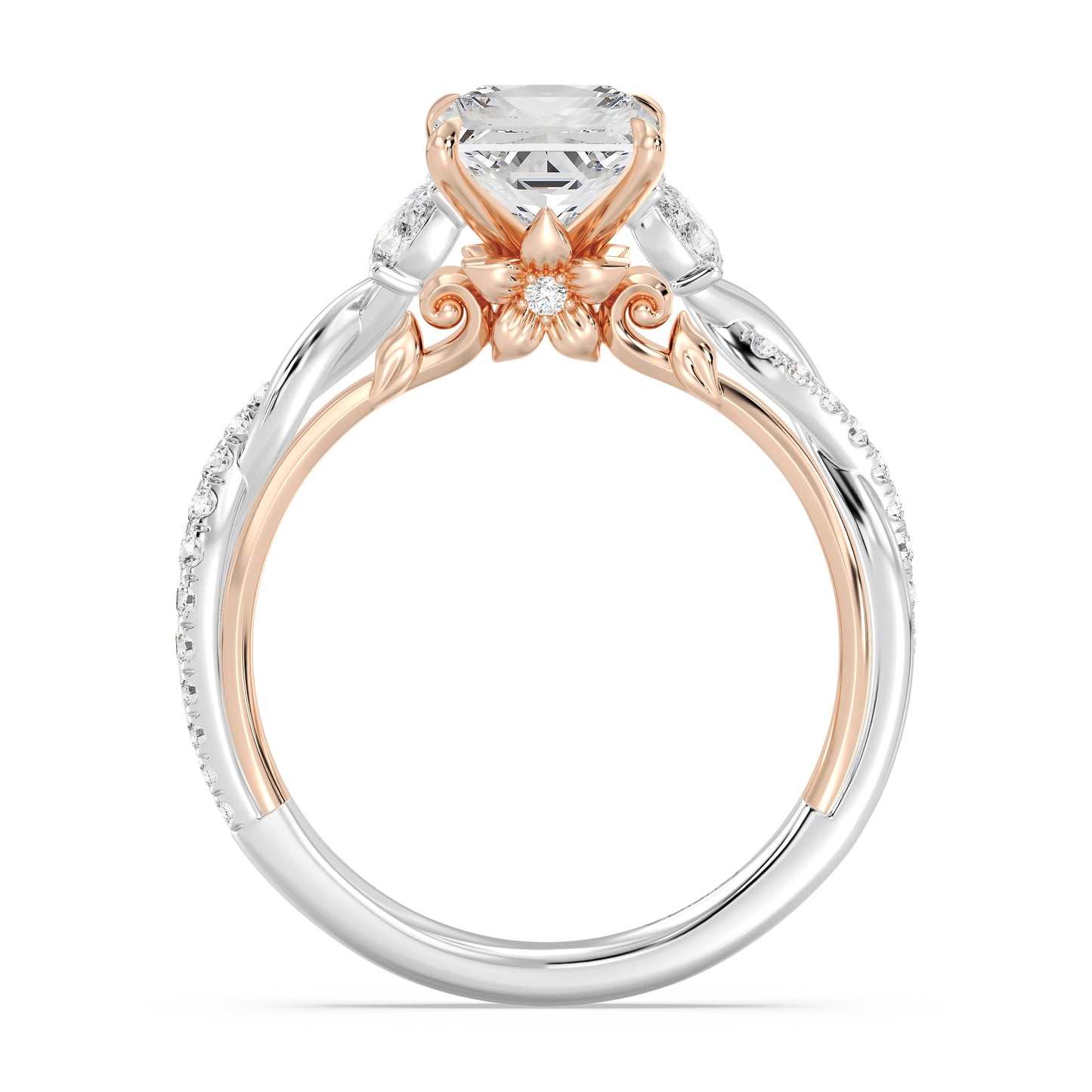 Enchanted Star Lab Grown Diamond And 14K Gold Disney Princess Rapunzel Twist Engagement Ring