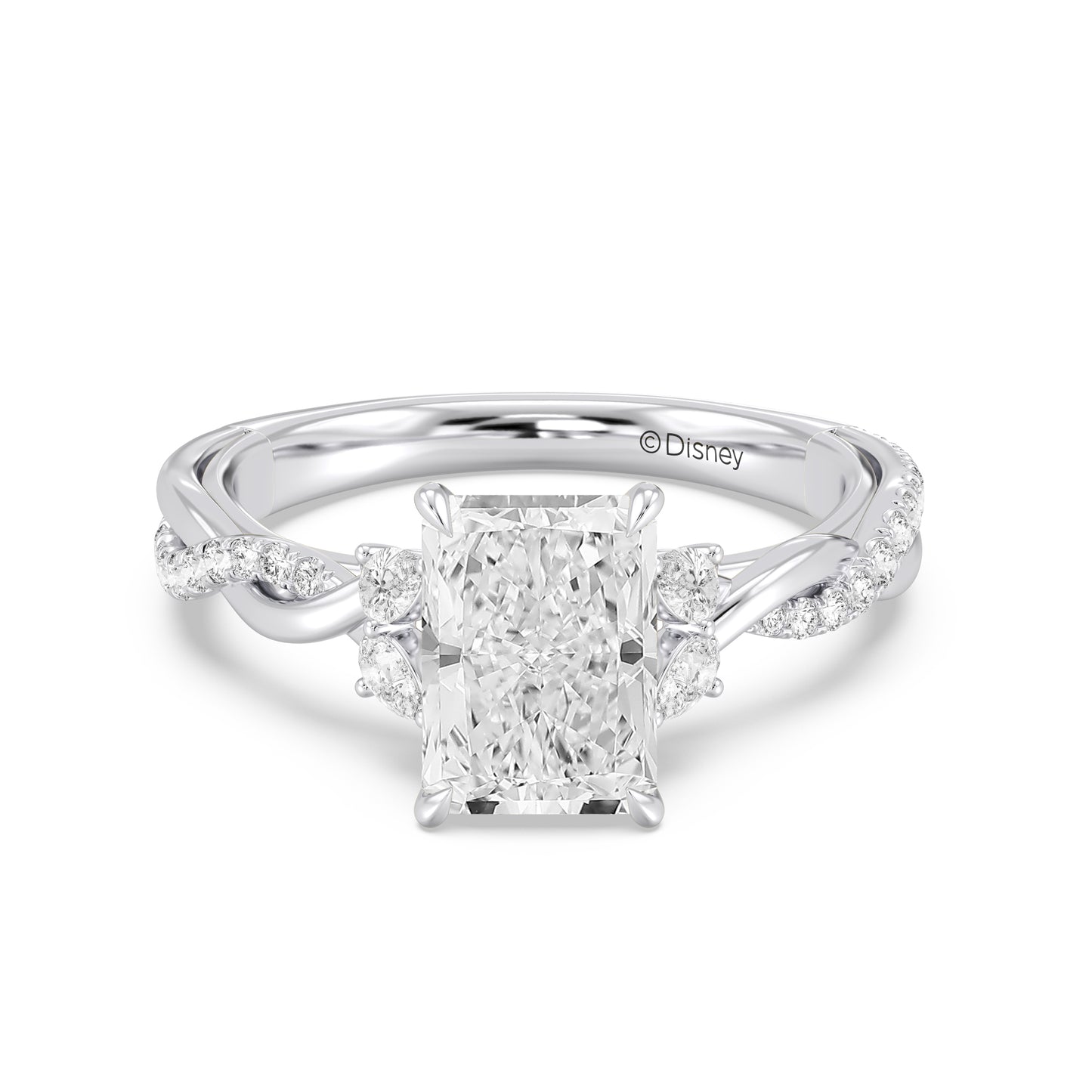 Enchanted Star Lab Grown Diamond And 14K Gold Disney Princess Rapunzel Twist Engagement Ring