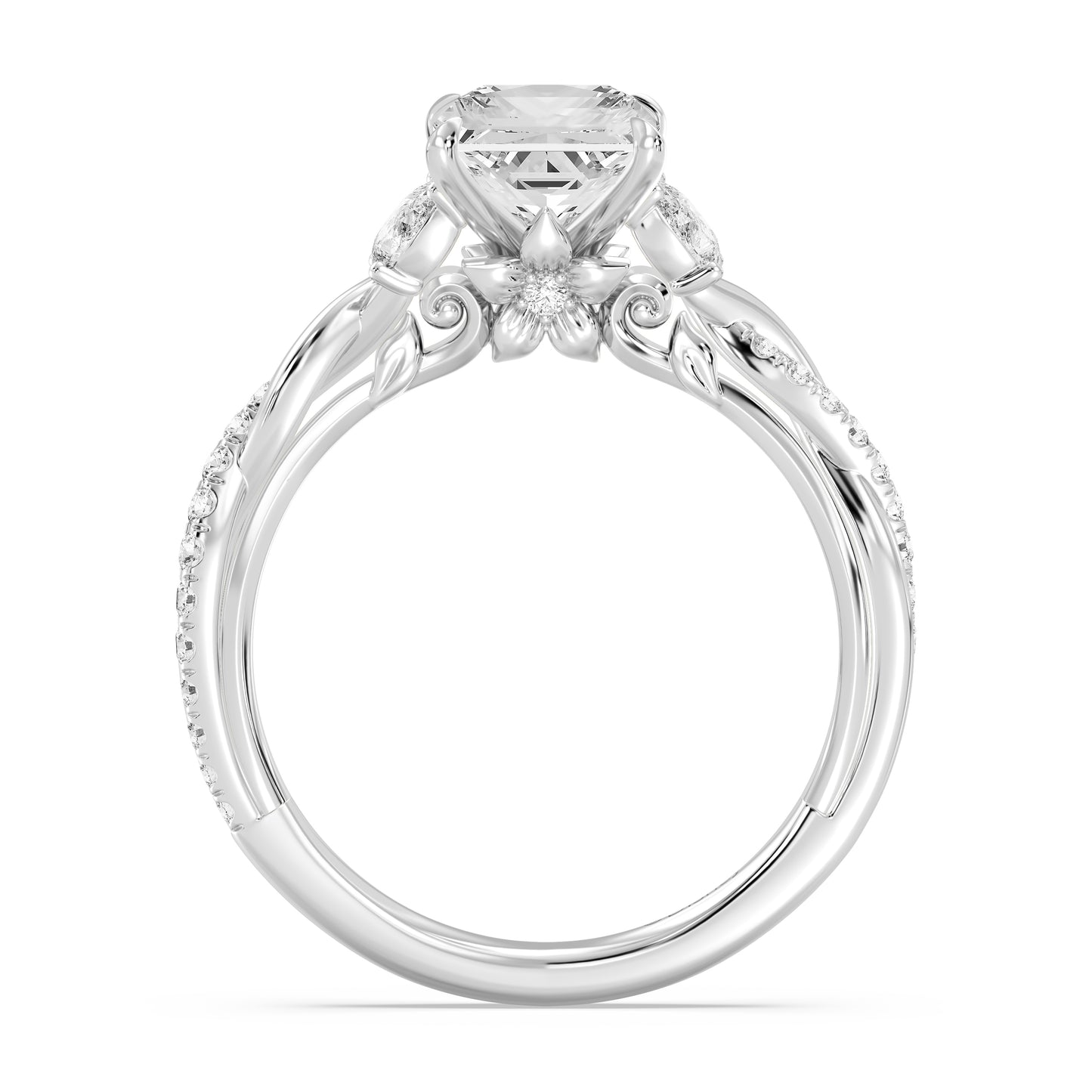 Enchanted Star Lab Grown Diamond And 14K Gold Disney Princess Rapunzel Twist Engagement Ring