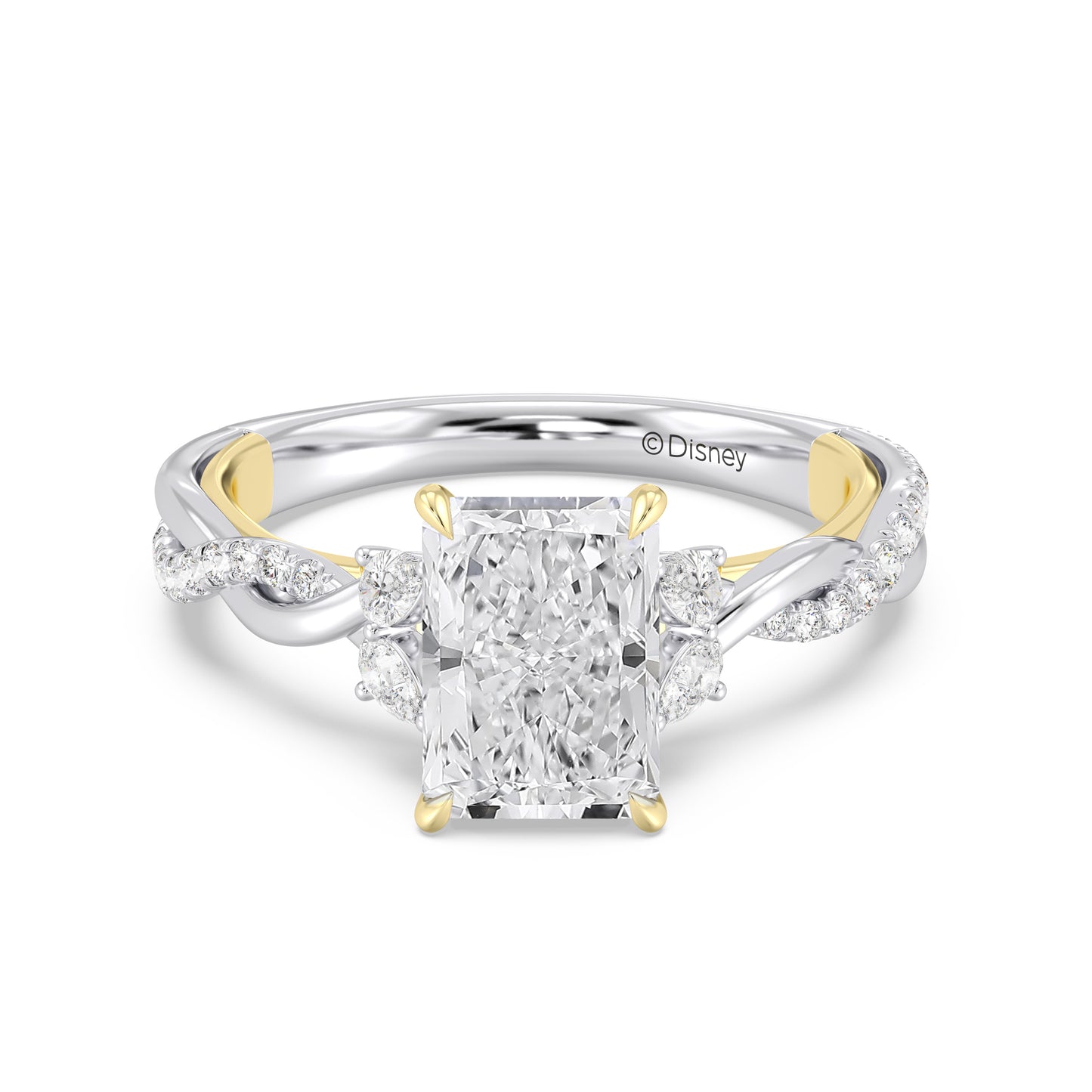 Enchanted Star Lab Grown Diamond And 14K Gold Disney Princess Rapunzel Twist Engagement Ring