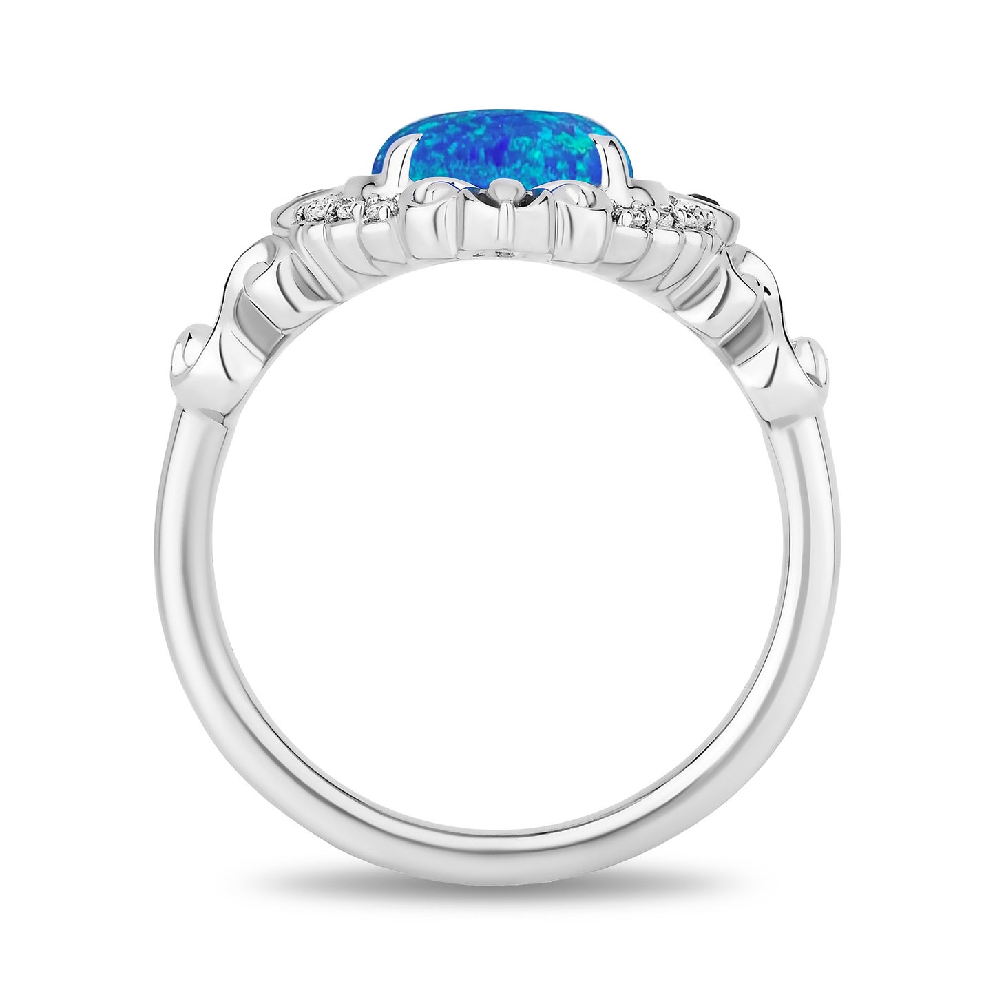 Enchanted Disney Fine Jewelry Sterling Silver with Diamond Accents Cinderella Ring
