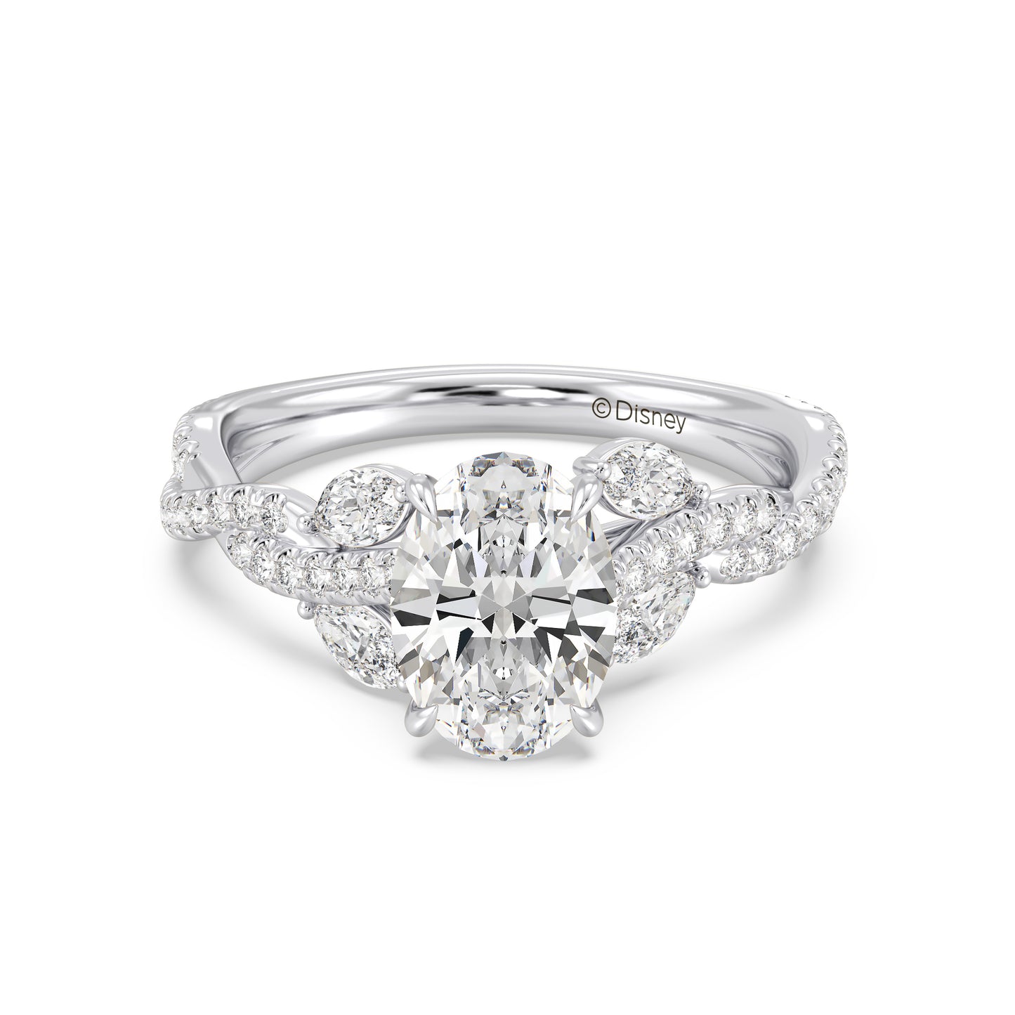 Enchanted Star Lab Grown Diamond And 14K Gold Disney Princess Rapunzel Vine Engagement Ring